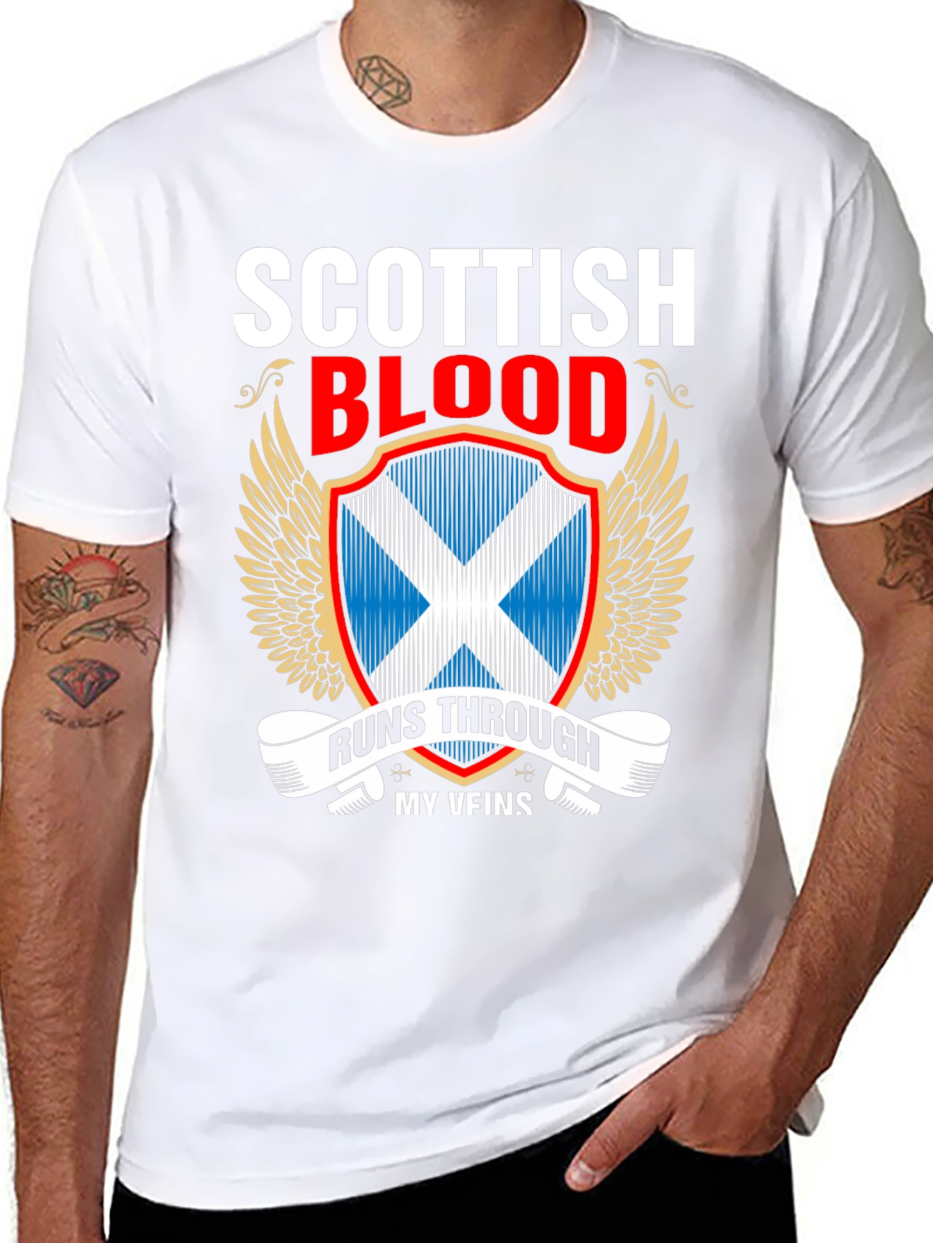 Scottish Blood Runs Through My Veins T-Shirt