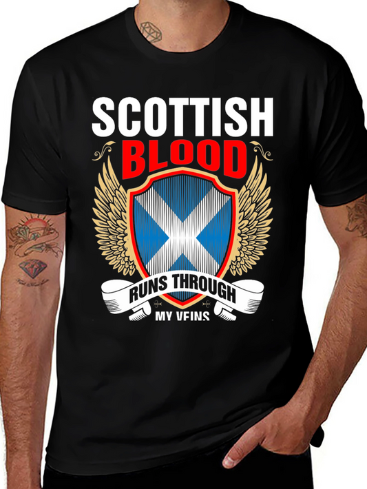 Scottish Blood Runs Through My Veins T-Shirt