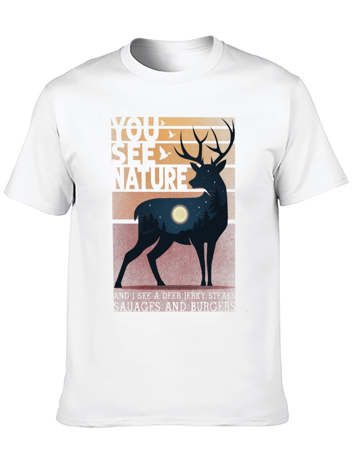 You See Nature Deer Graphic Tee