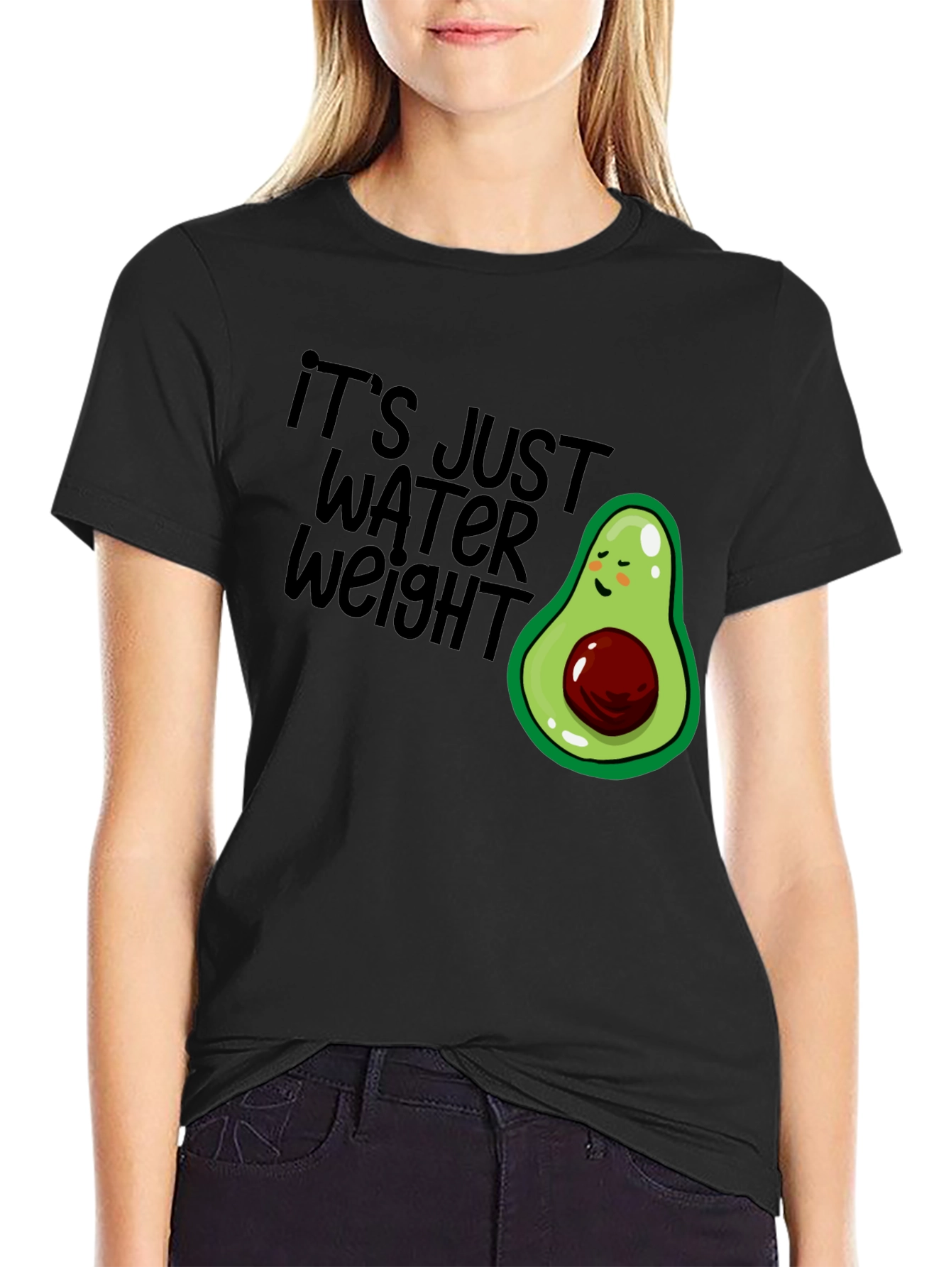 Its Just Water Weight Avocado T-Shirt