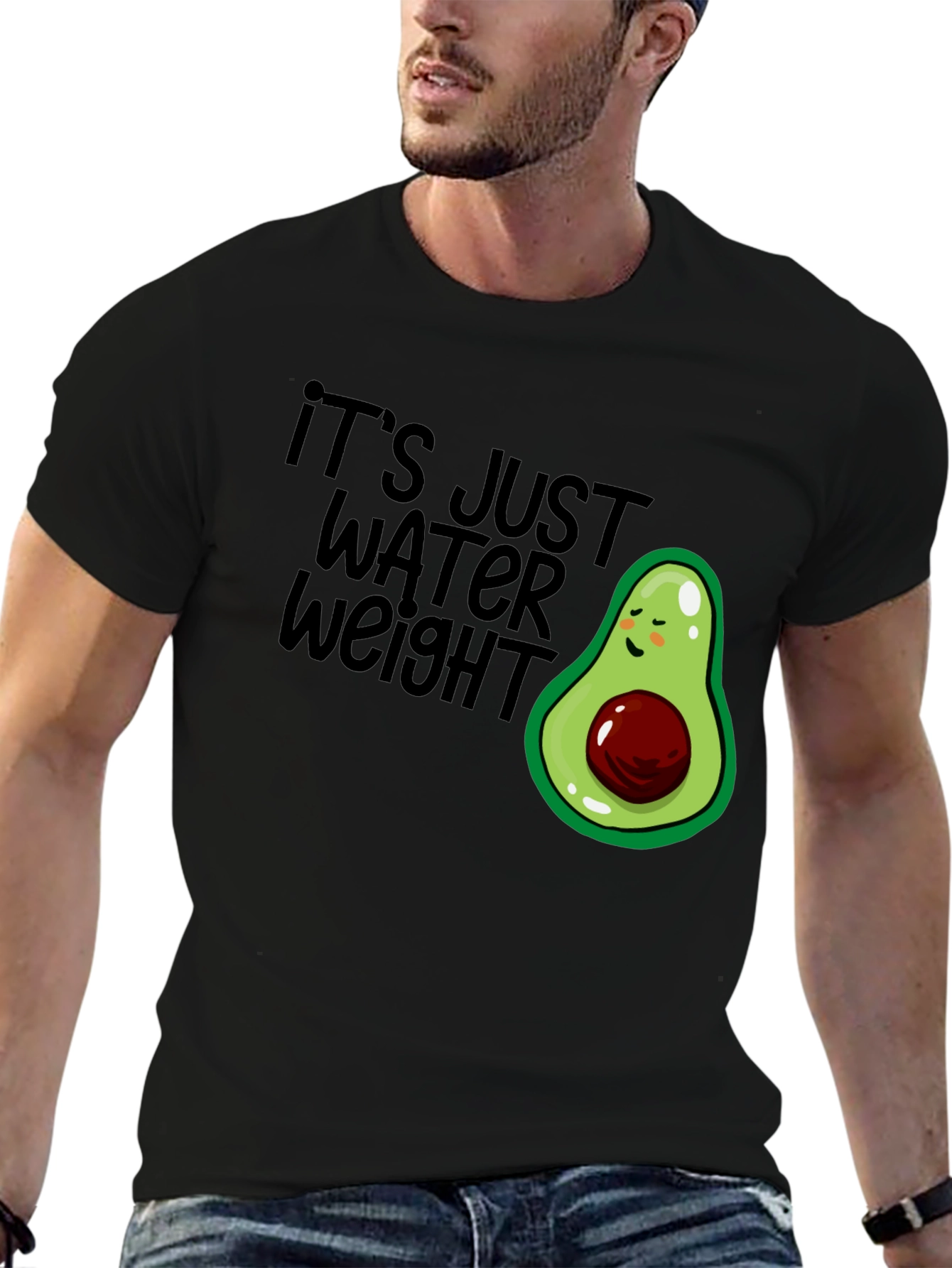 Its Just Water Weight Avocado T-Shirt