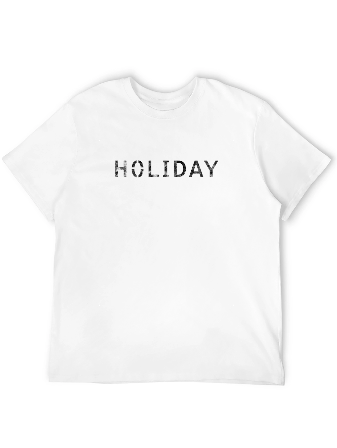 Black HOLIDAY Graphic Crew Neck T-Shirt