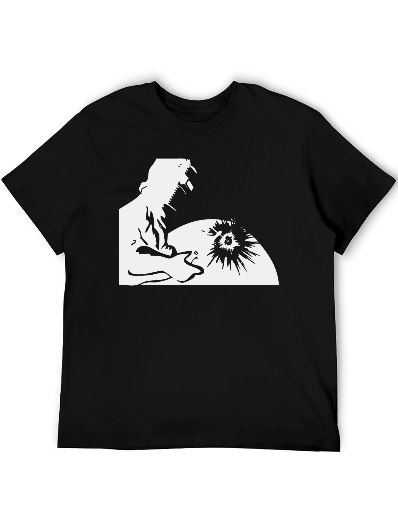 Welder Graphic Black T-Shirt