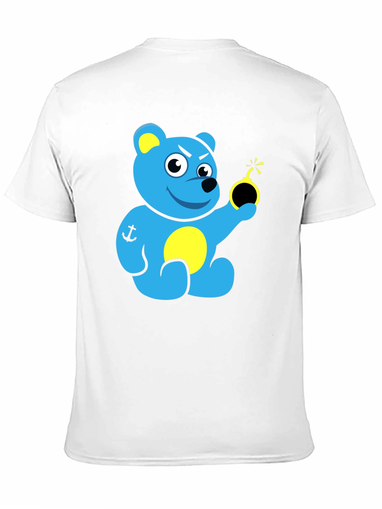 Blue Bear Bomb T-Shirt - Explosive Style!