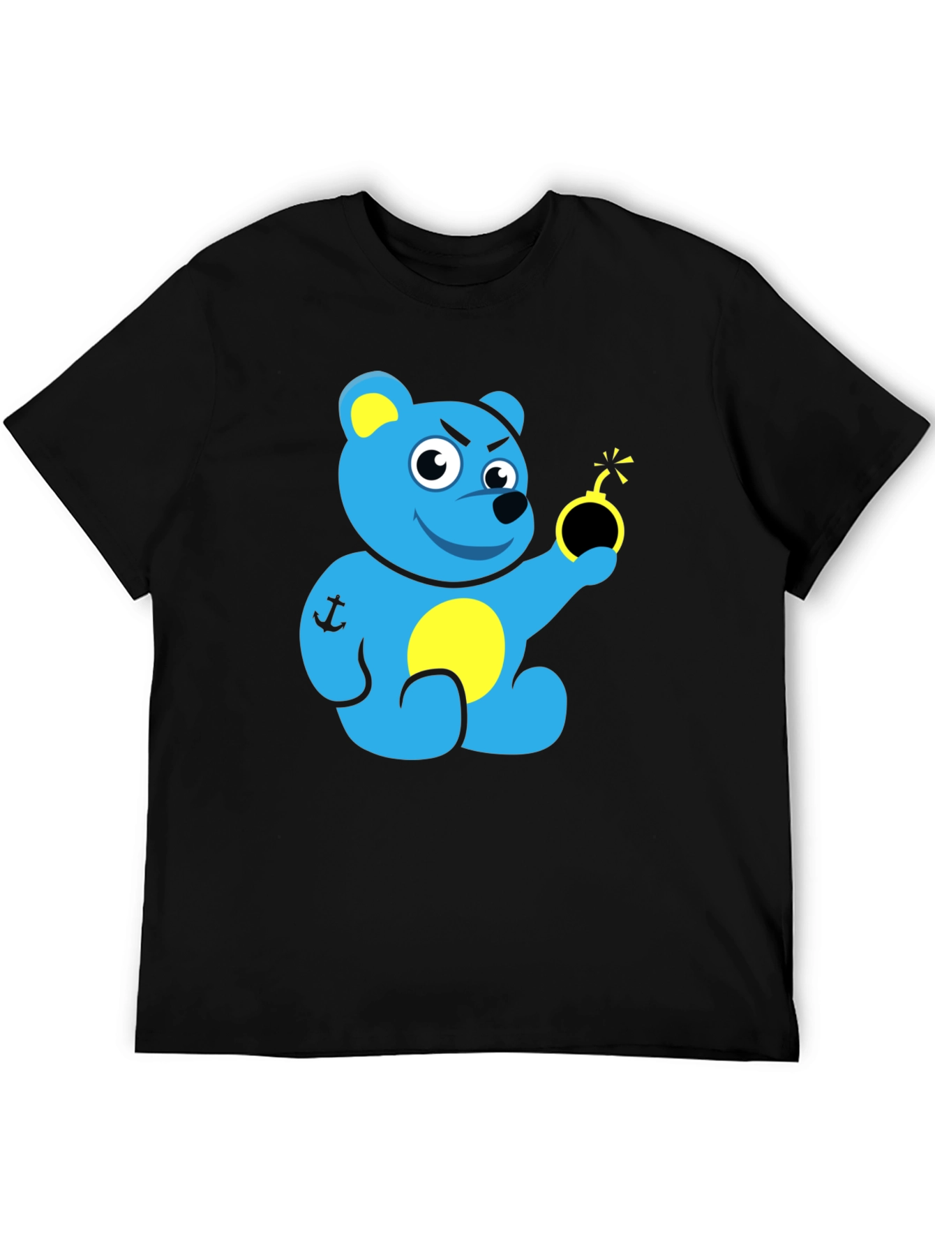 Blue Bear Bomb T-Shirt - Explosive Style!