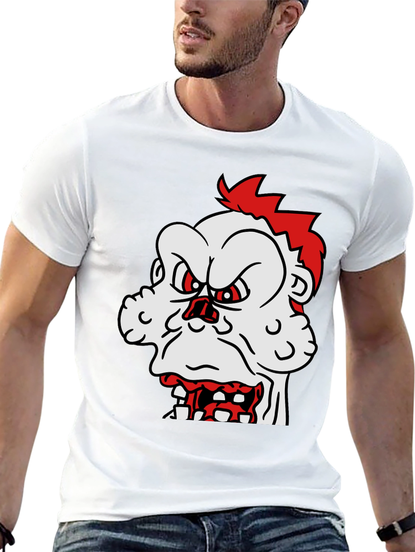 Mens Graphic Tee - Cartoon Monster