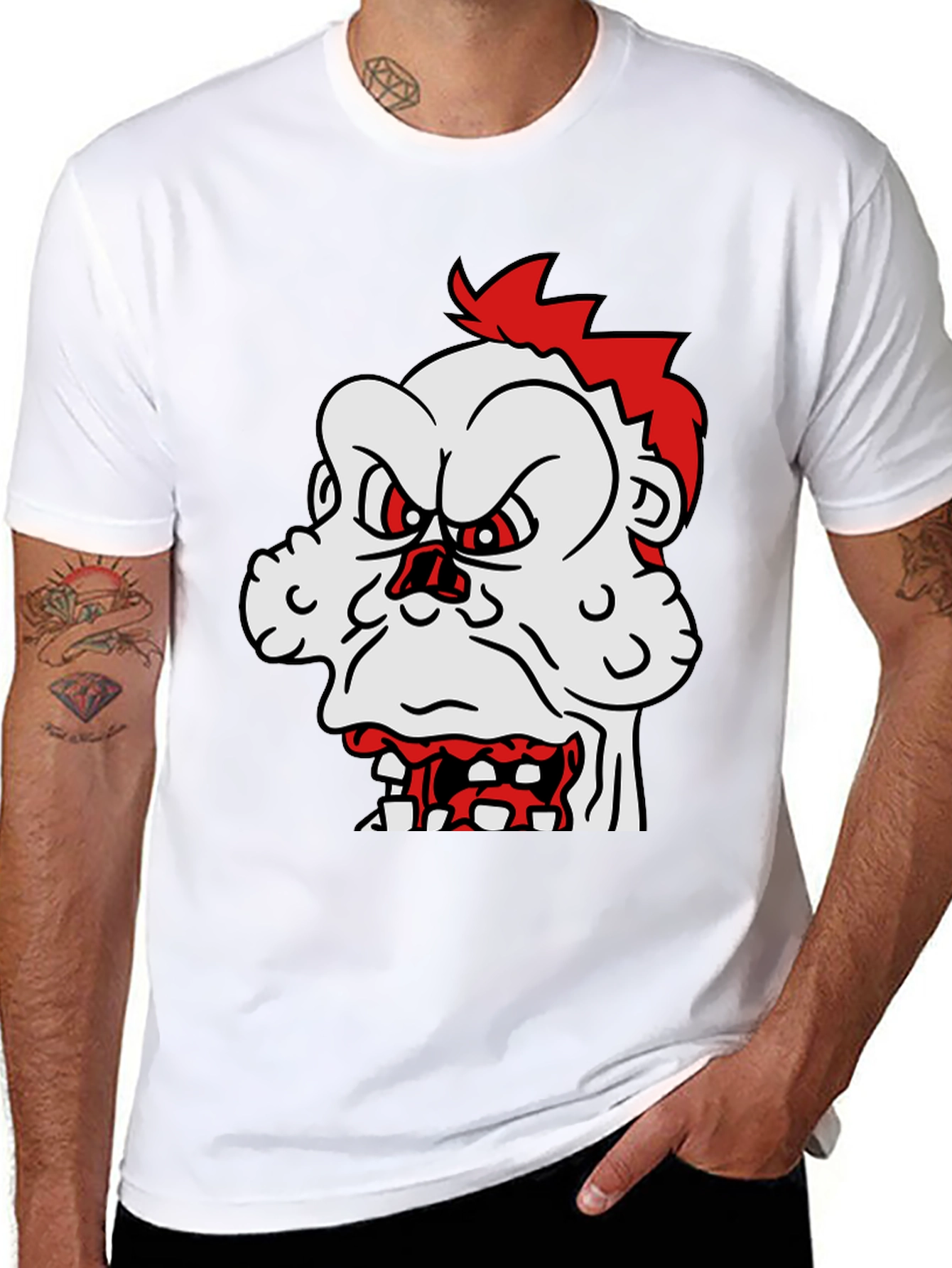 Mens Graphic Tee - Cartoon Monster