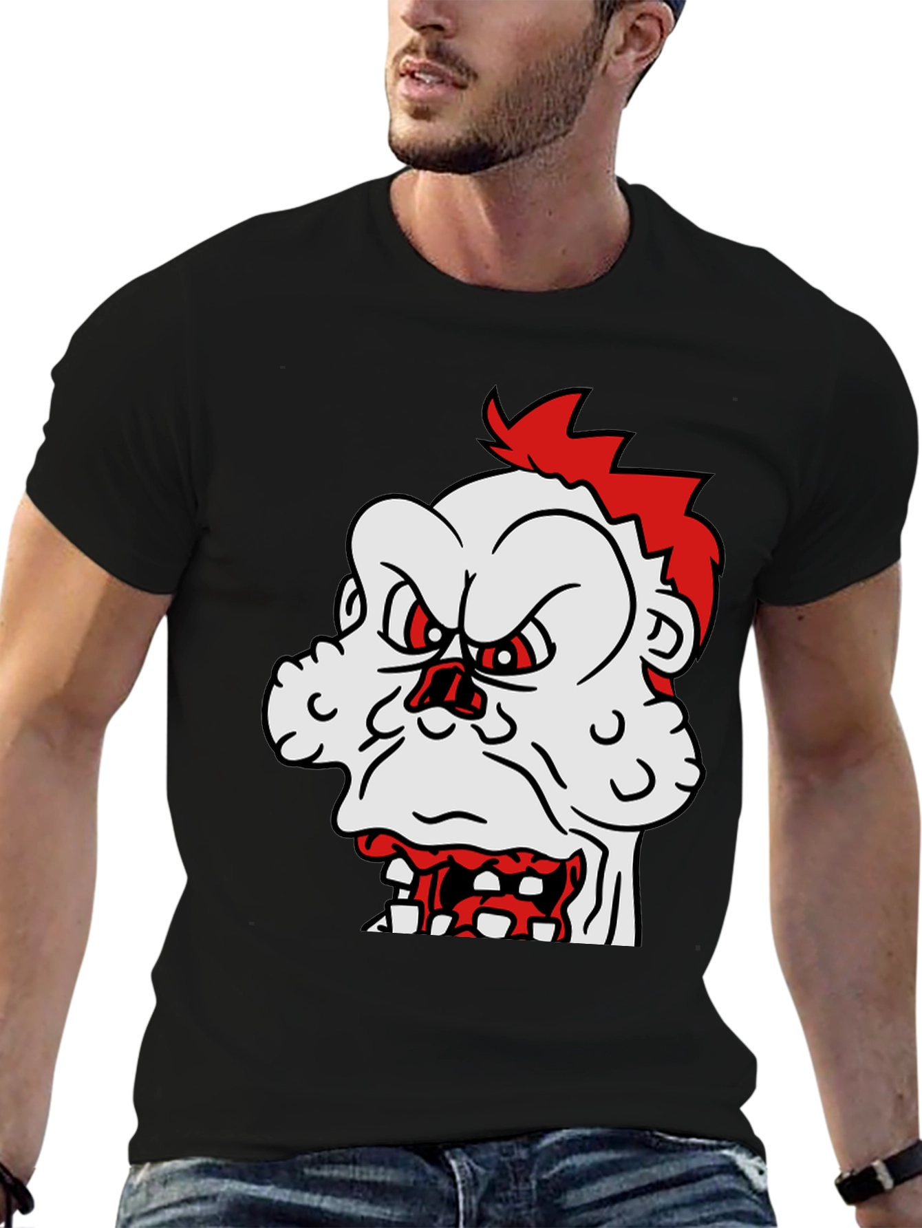 Mens Graphic Tee - Cartoon Monster