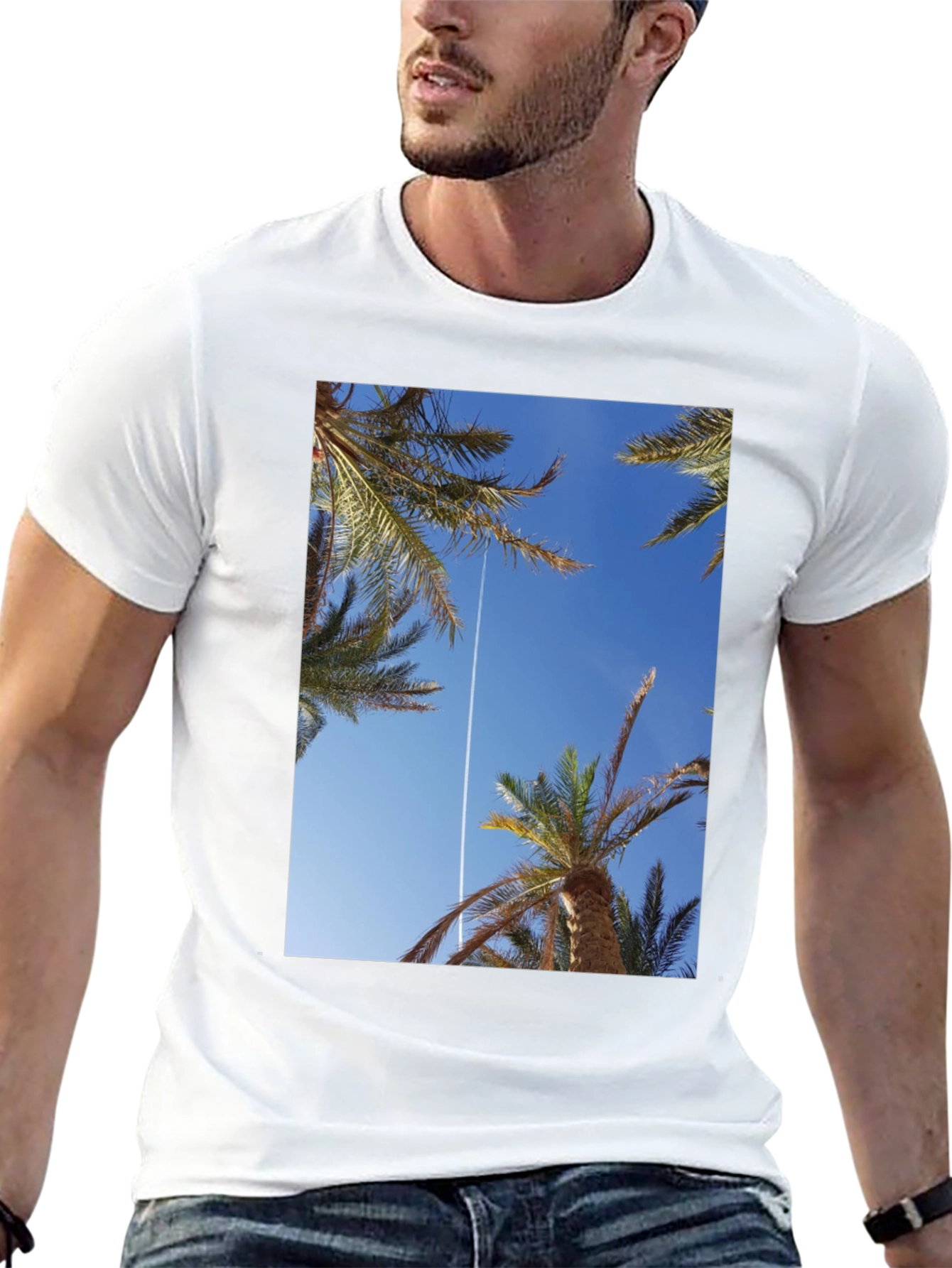 Palm Tree Sky T-Shirt - Tropical Vibes