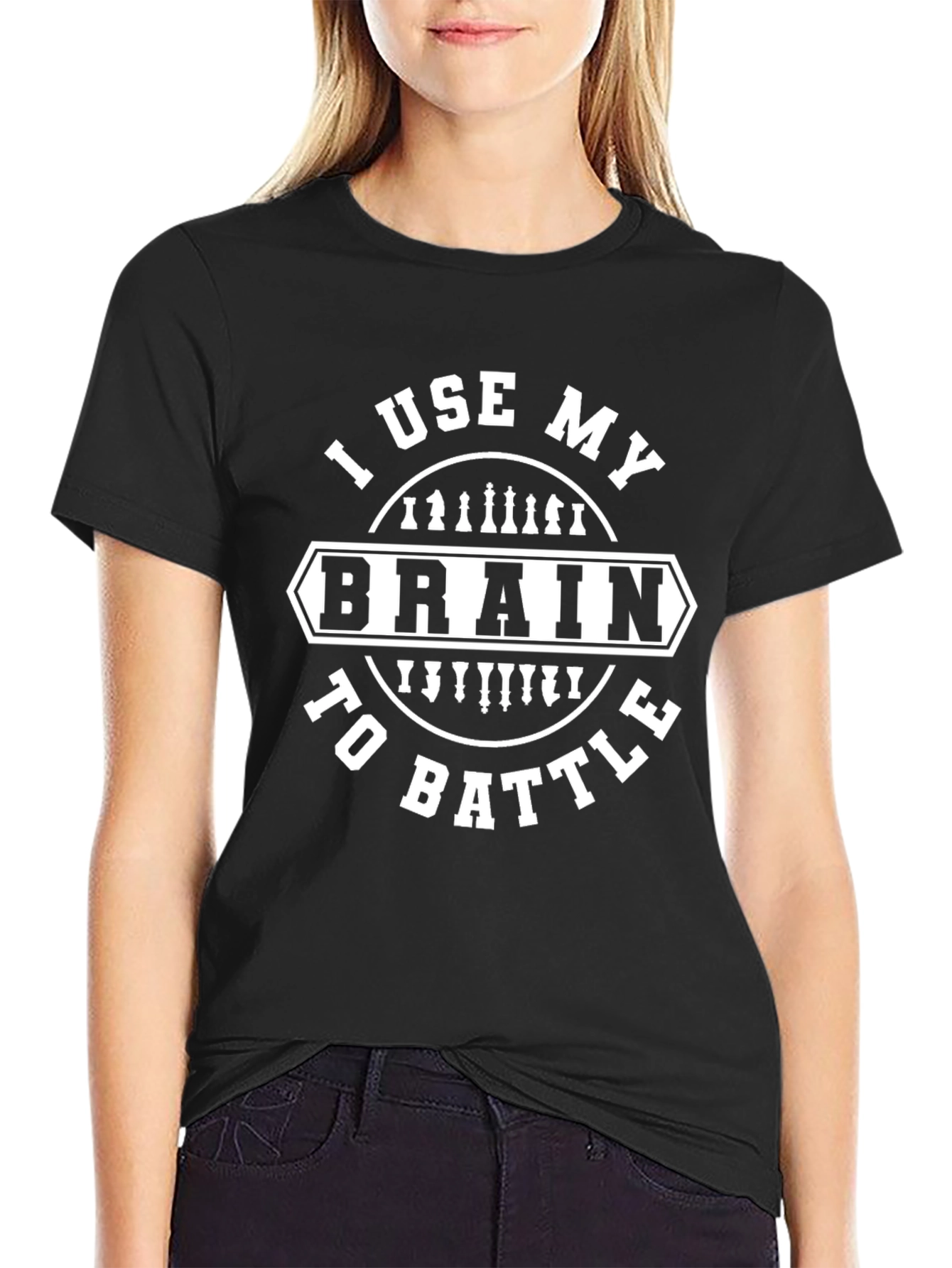 I Use My Brain To Battle Chess T-Shirt
