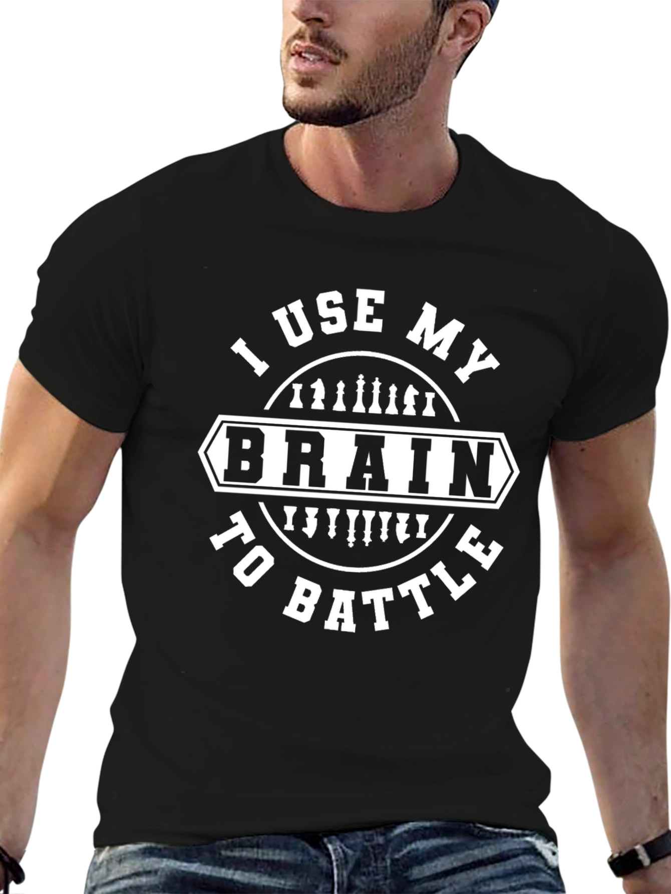 I Use My Brain To Battle Chess T-Shirt