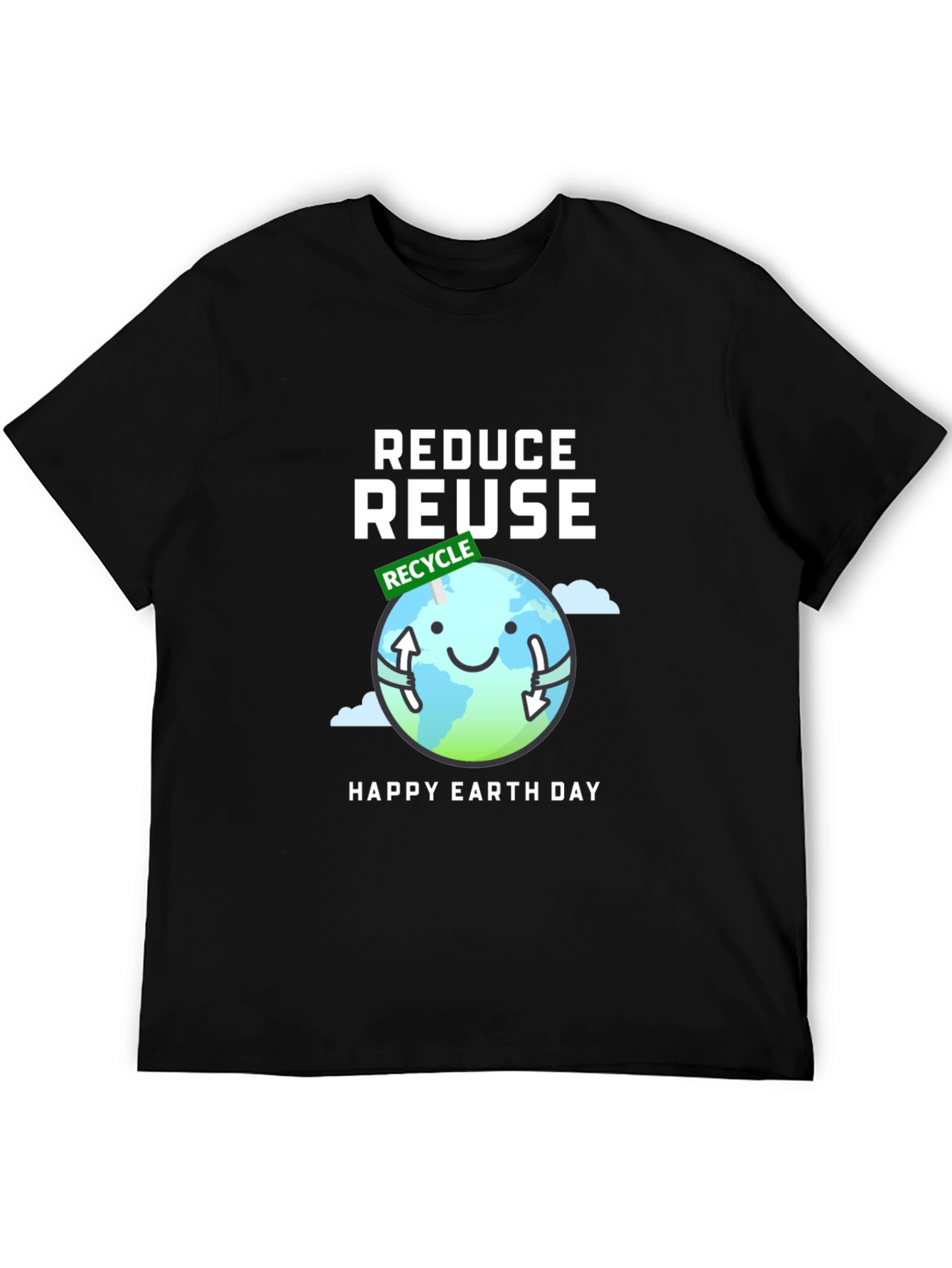 Eco-Friendly Reduce Reuse Earth Day T-Shirt
