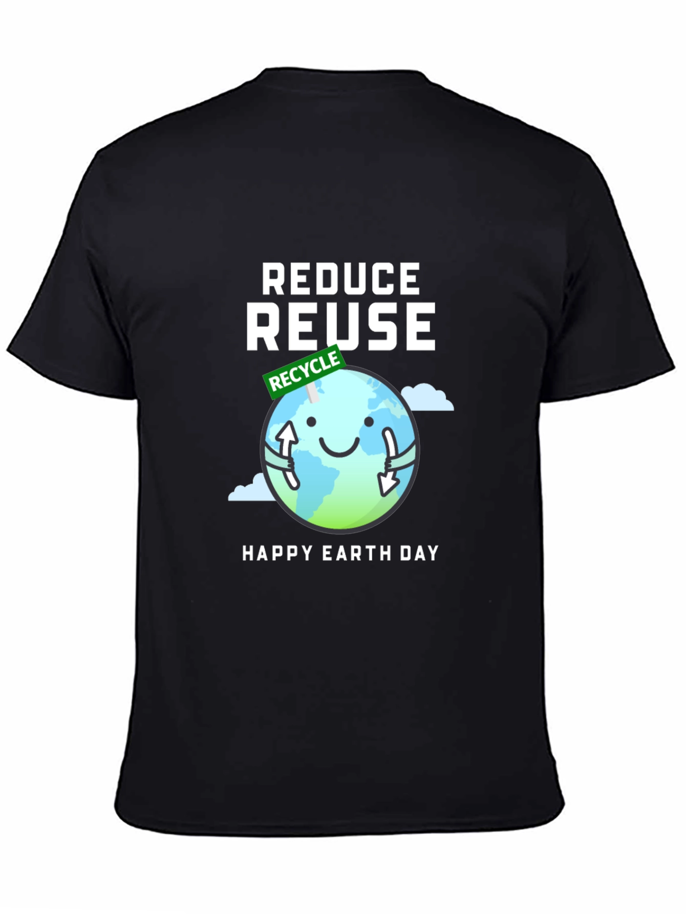 Eco-Friendly Reduce Reuse Earth Day T-Shirt