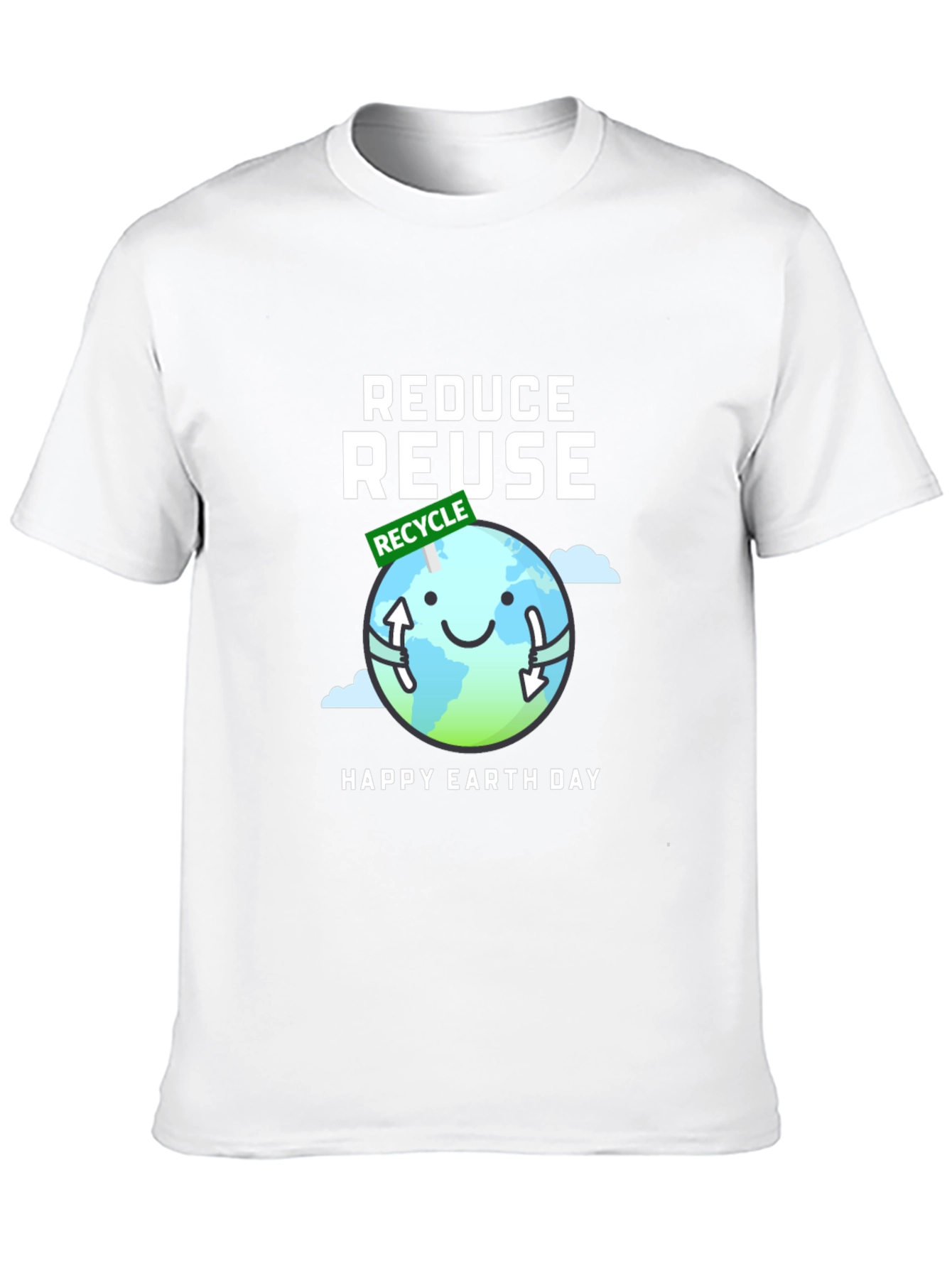 Eco-Friendly Reduce Reuse Earth Day T-Shirt