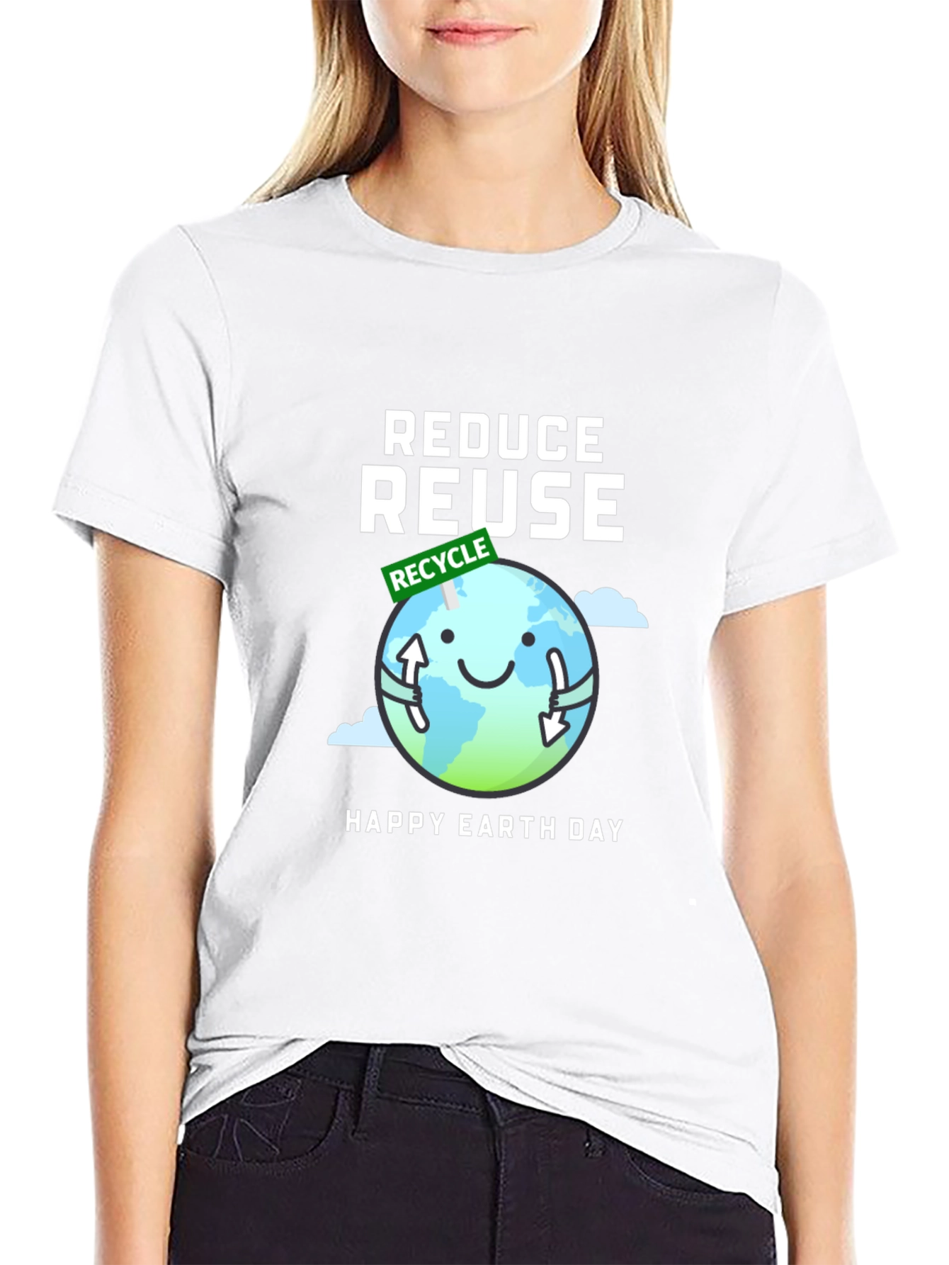 Eco-Friendly Reduce Reuse Earth Day T-Shirt