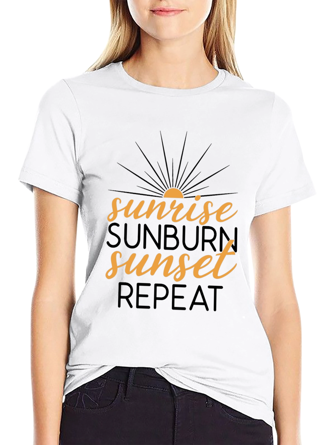 Sunrise Sunburn Sunset Repeat T-Shirt