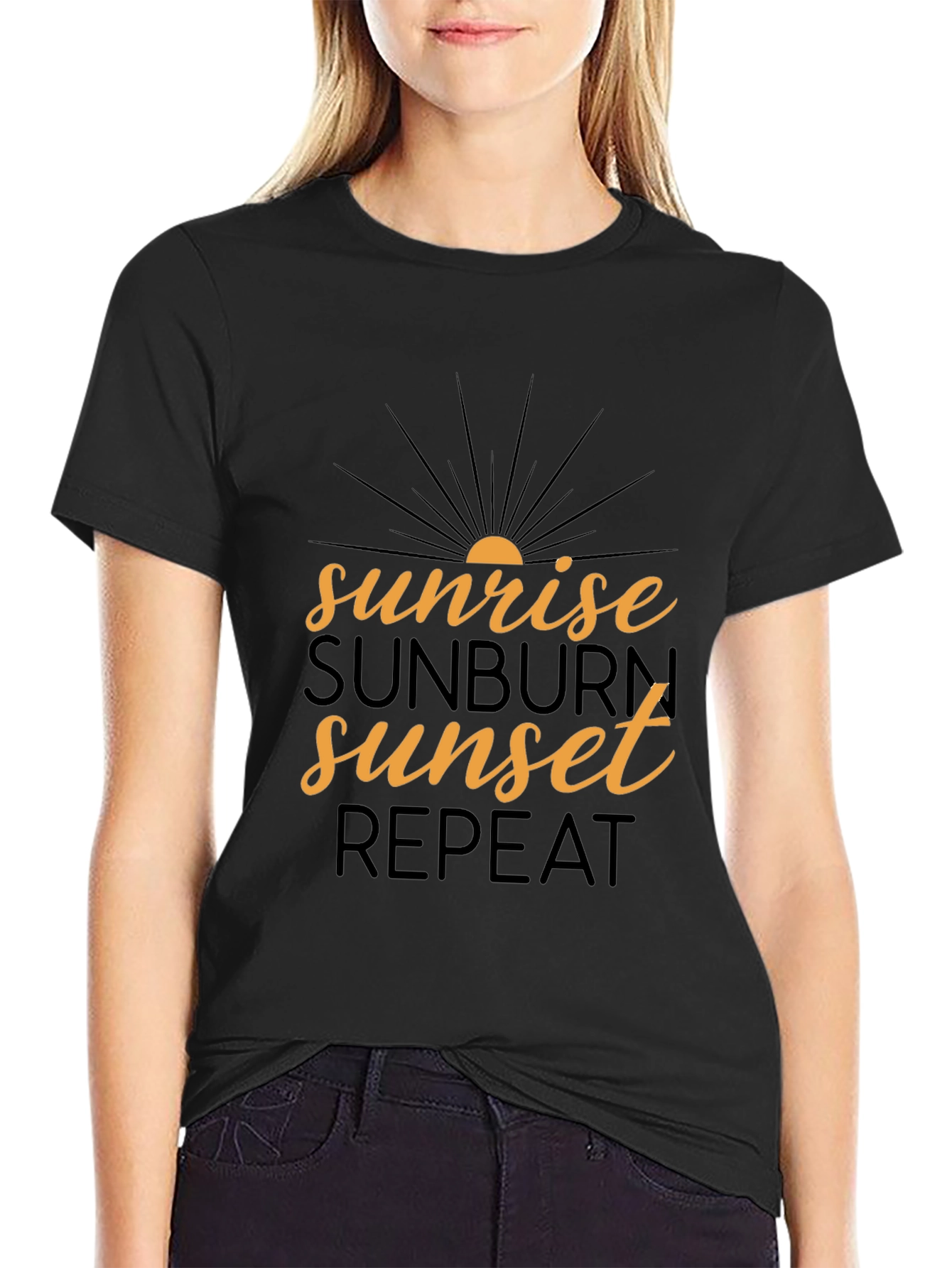 Sunrise Sunburn Sunset Repeat T-Shirt