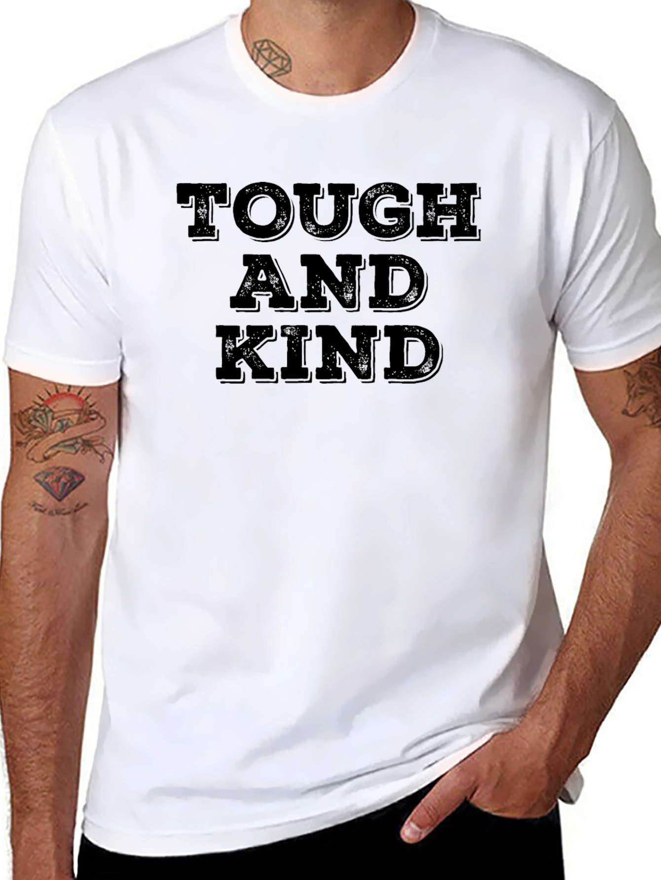 Tough and Kind Black Graphic Tee