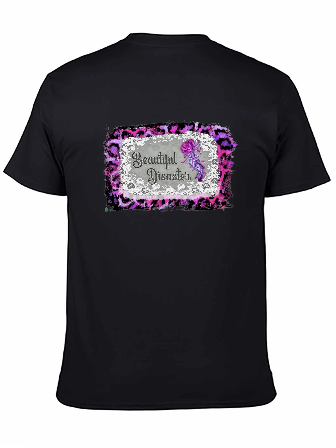 Beautiful Disaster Graphic Tee - Mens Black T-Shirt