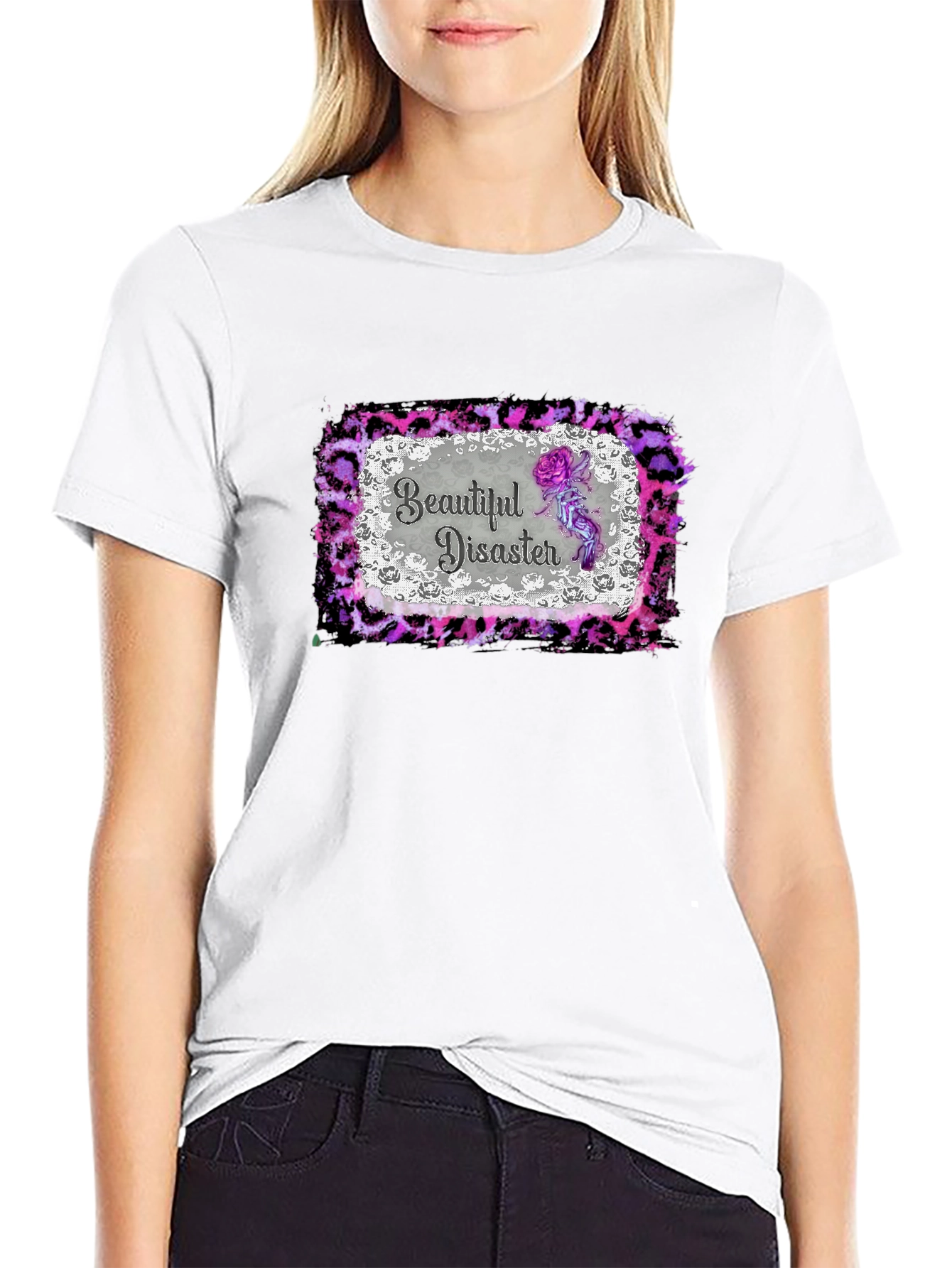 Beautiful Disaster Graphic Tee - Mens Black T-Shirt