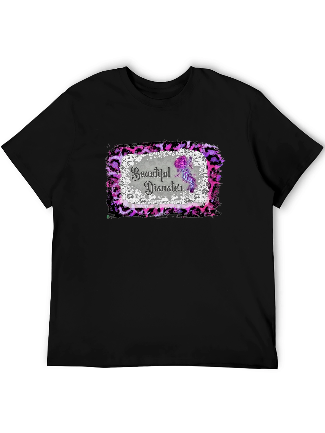 Beautiful Disaster Graphic Tee - Mens Black T-Shirt
