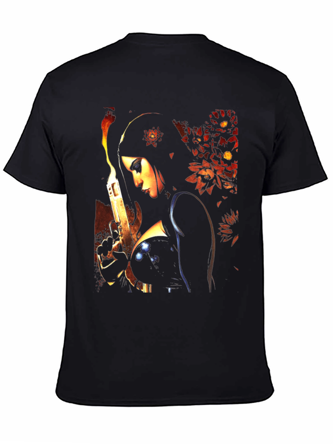 Woman with Gun Graphic T-Shirt