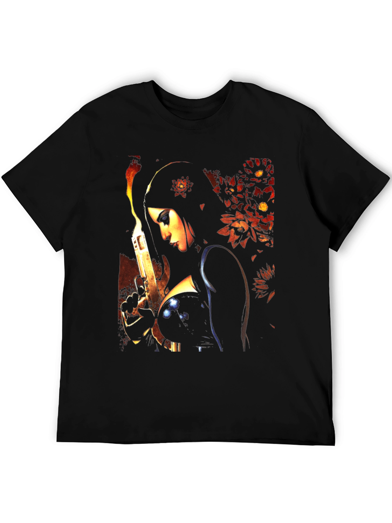 Woman with Gun Graphic T-Shirt