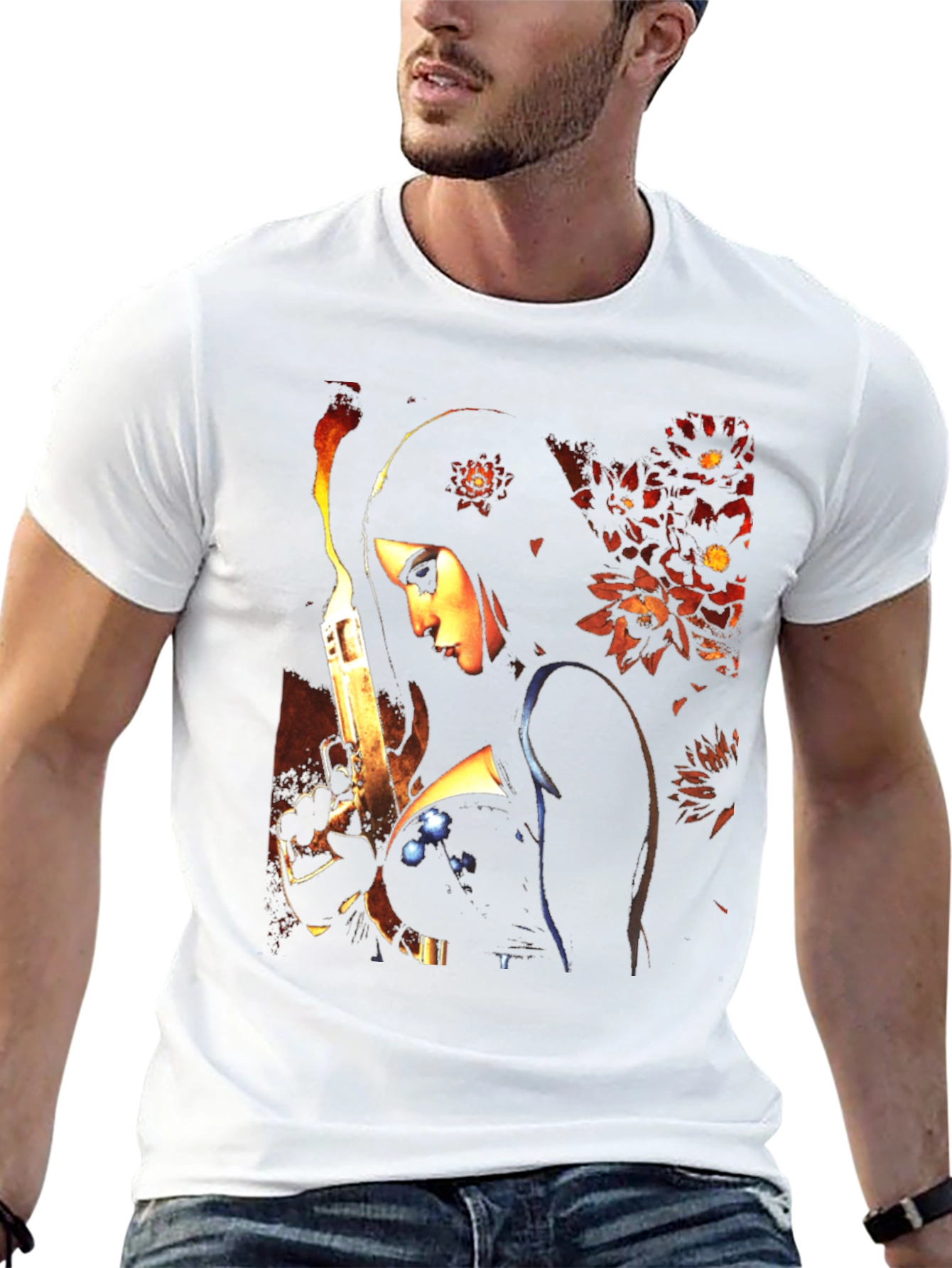Woman with Gun Graphic T-Shirt
