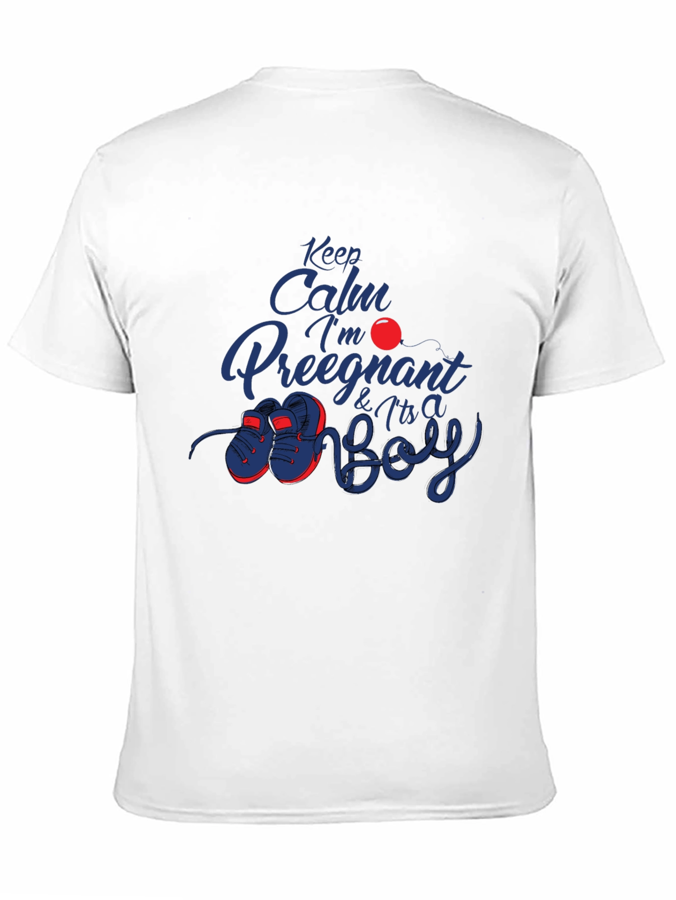 Keep Calm Its A Boy Pregnancy T-Shirt