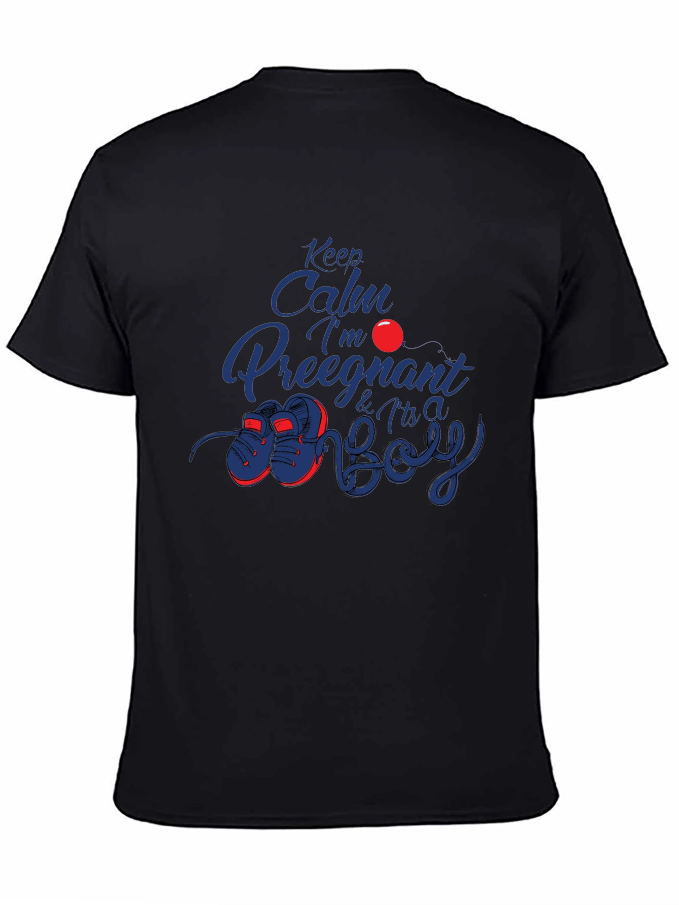 Keep Calm Its A Boy Pregnancy T-Shirt