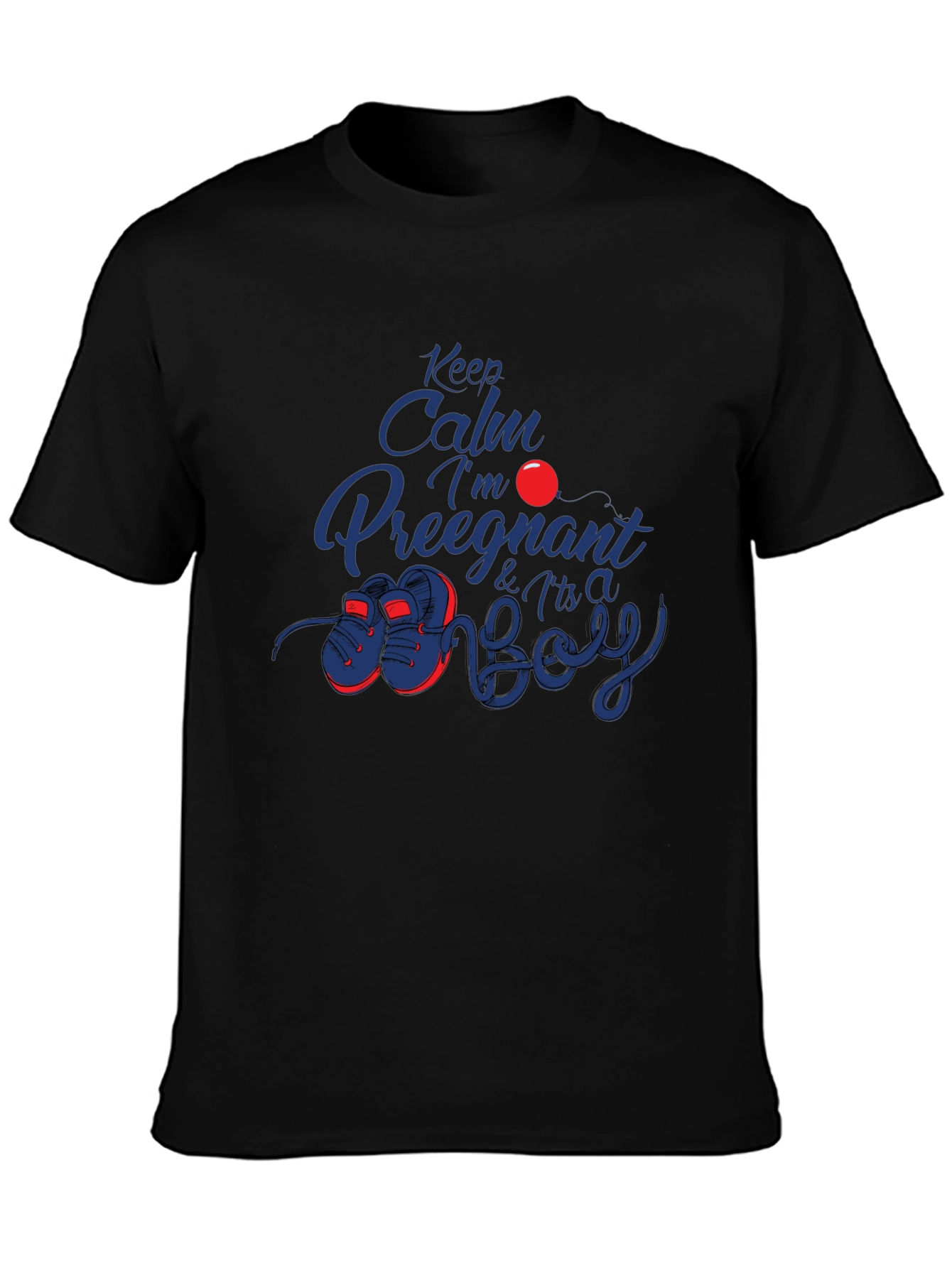 Keep Calm Its A Boy Pregnancy T-Shirt