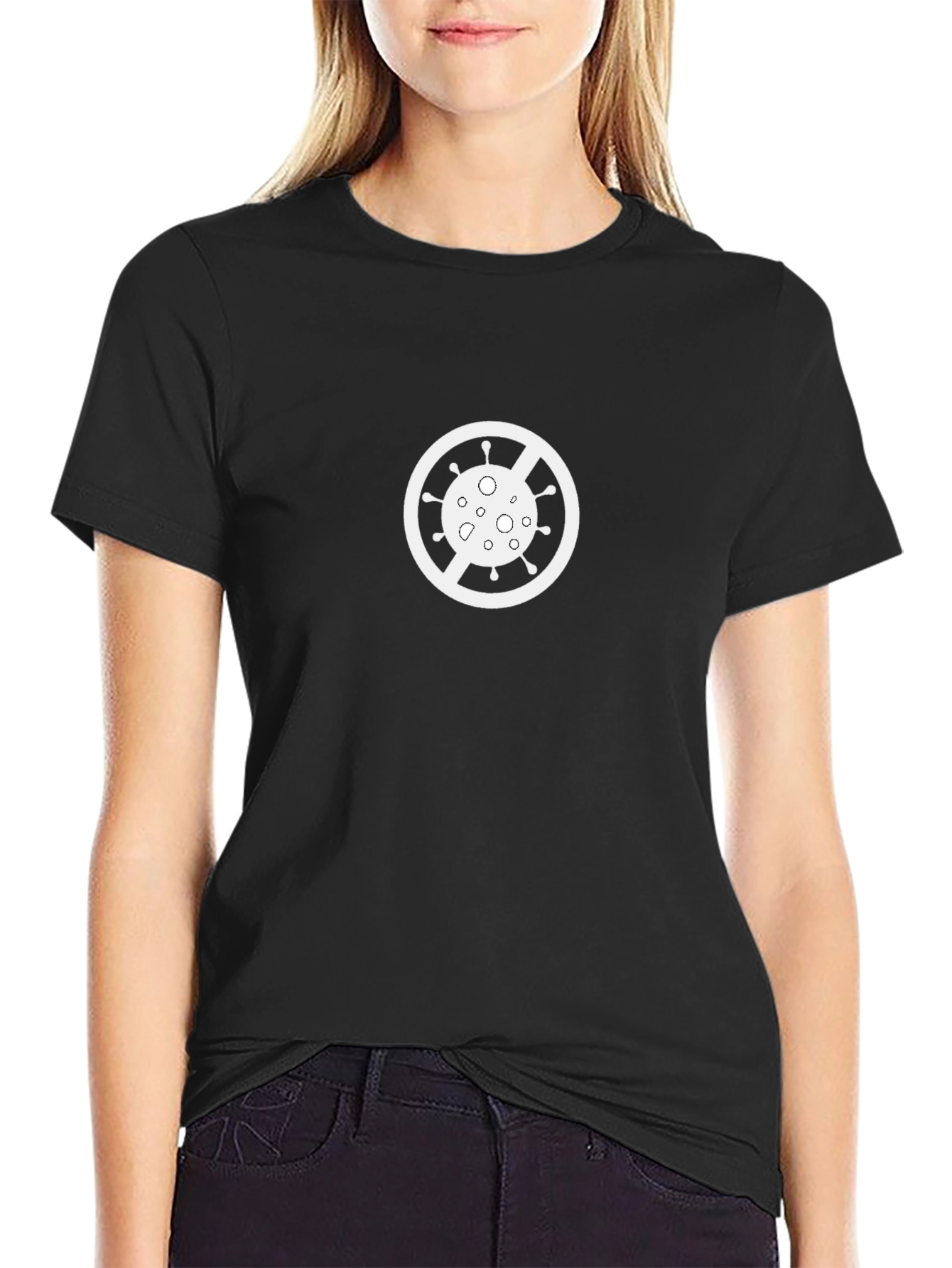 Anti-Virus Graphic Black T-Shirt