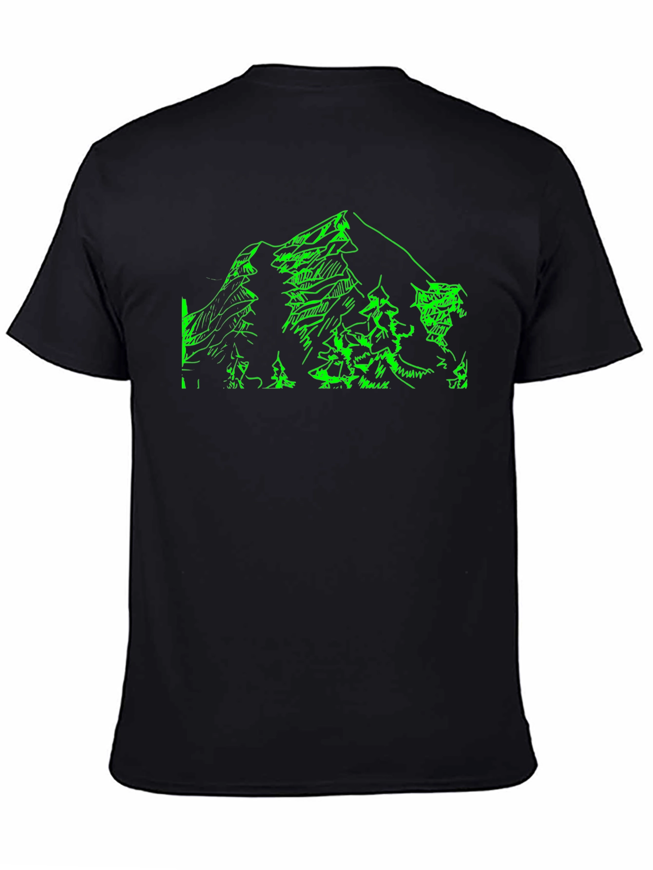 Mountain Graphic Tee - Nature Lovers Black T-Shirt