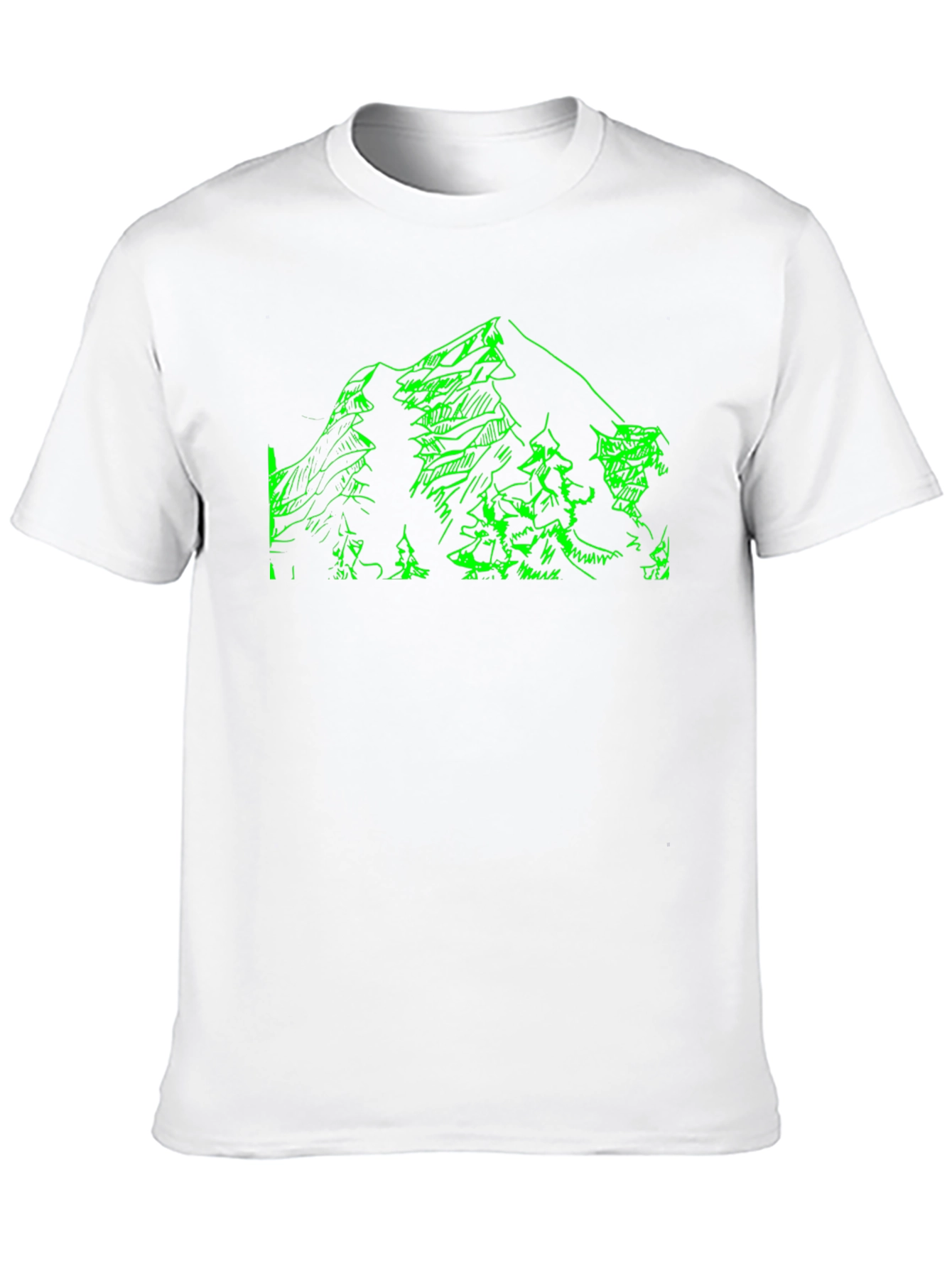 Mountain Graphic Tee - Nature Lovers Black T-Shirt