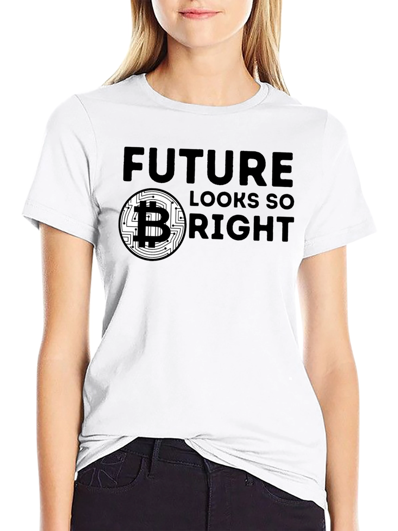 Future Looks Bright Bitcoin Graphic Tee