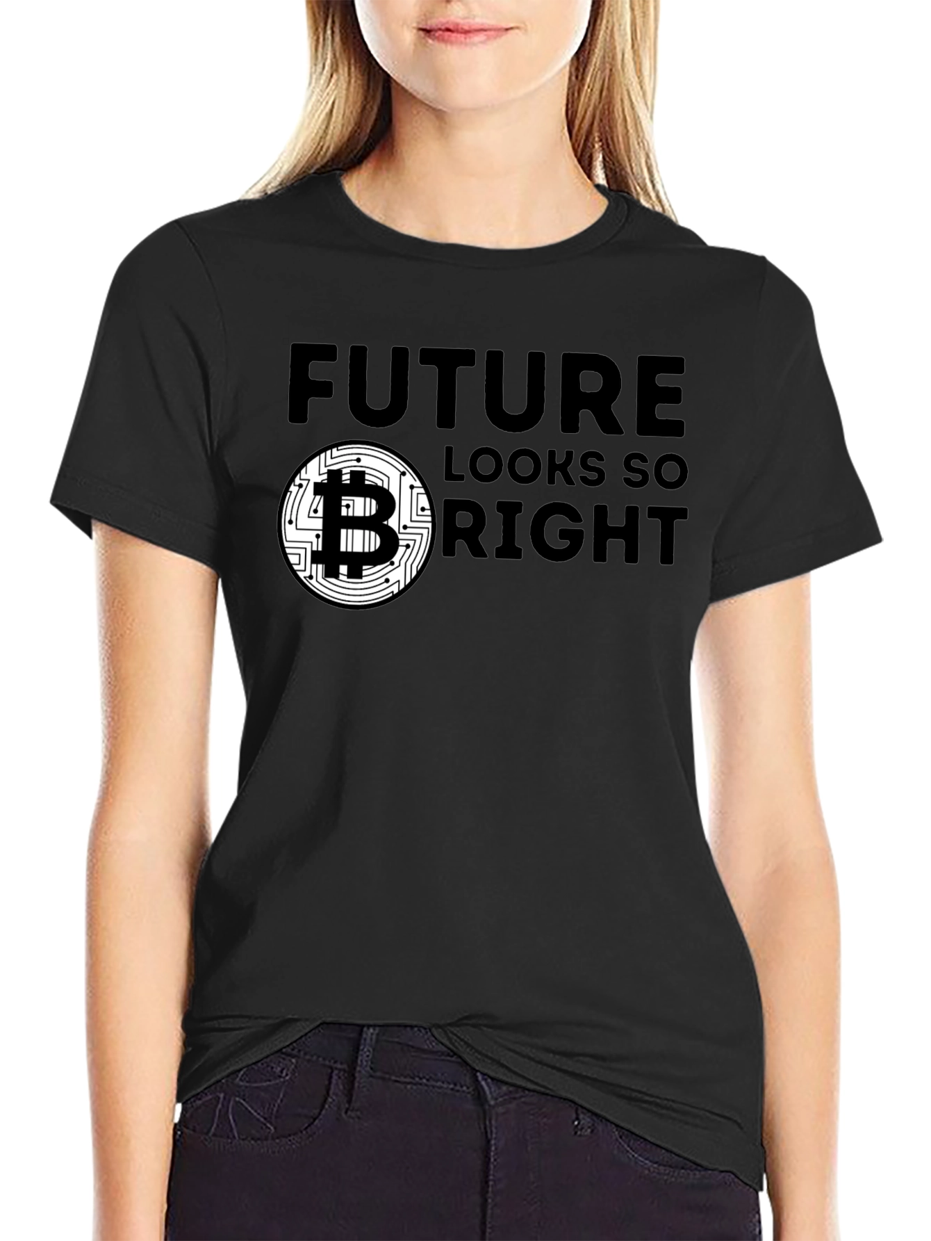 Future Looks Bright Bitcoin Graphic Tee