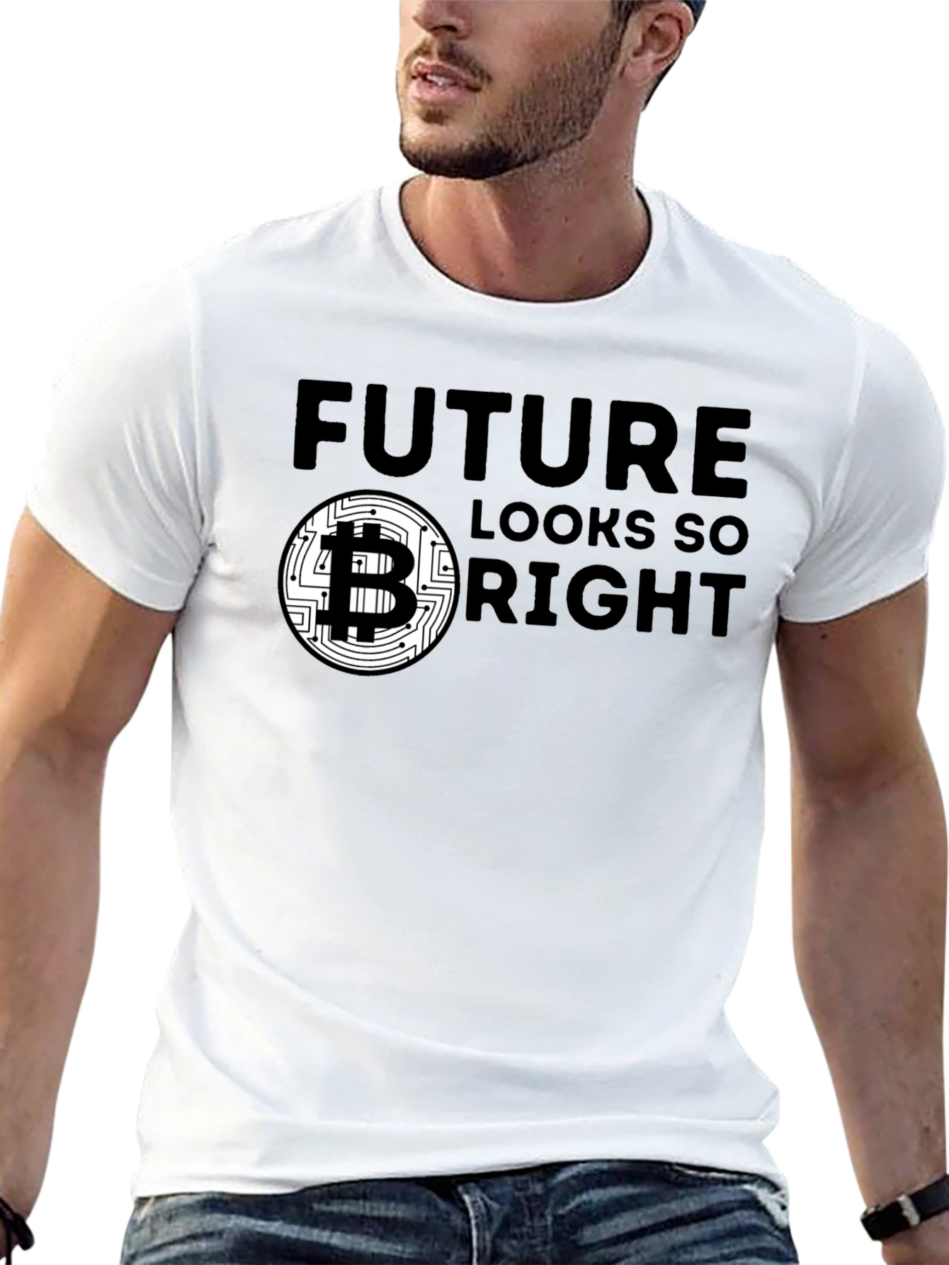 Future Looks Bright Bitcoin Graphic Tee