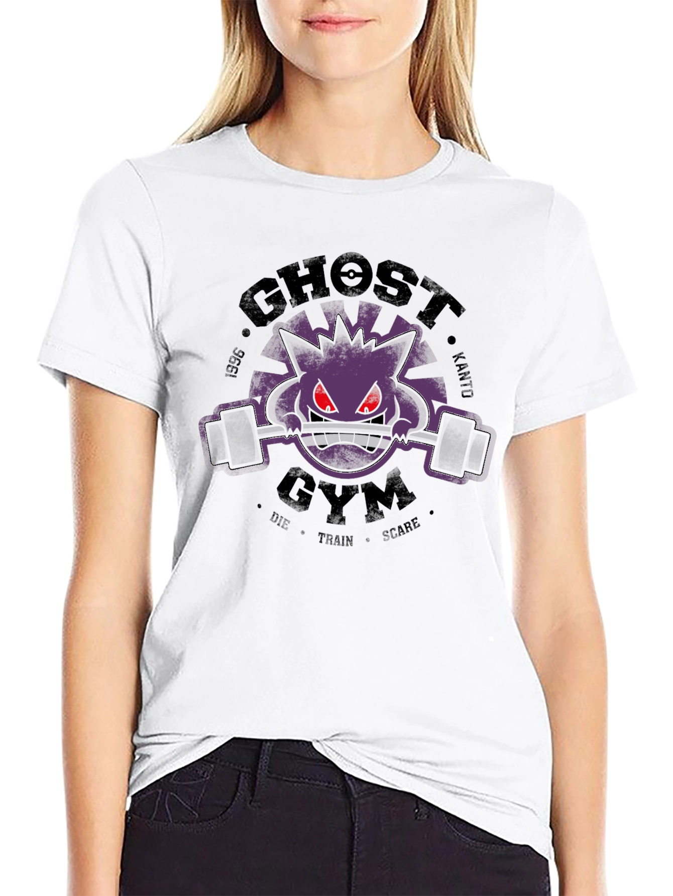 Ghost Gym T-Shirt - Black Graphic Tee