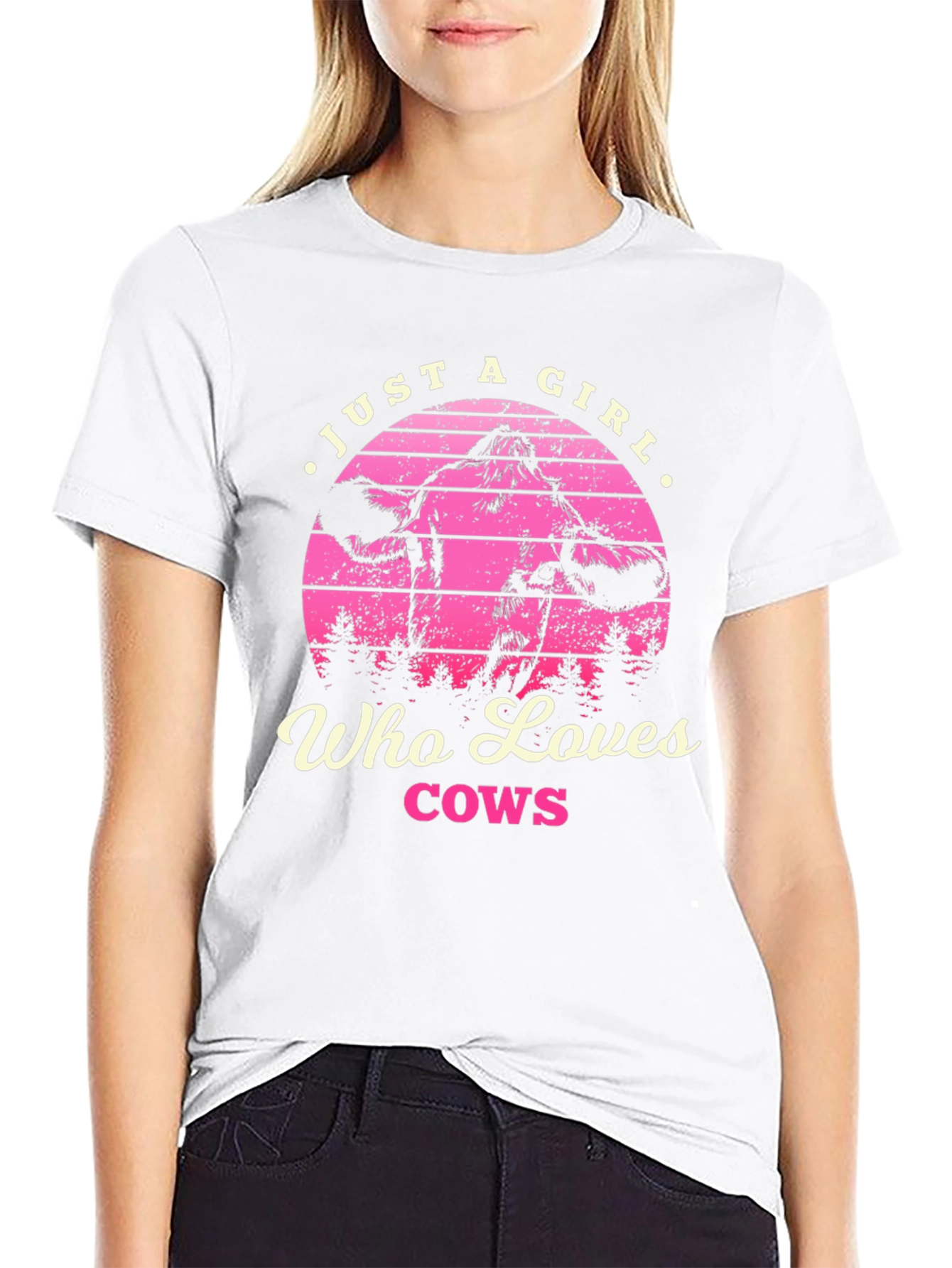 Just a Girl Who Loves Cows T-Shirt