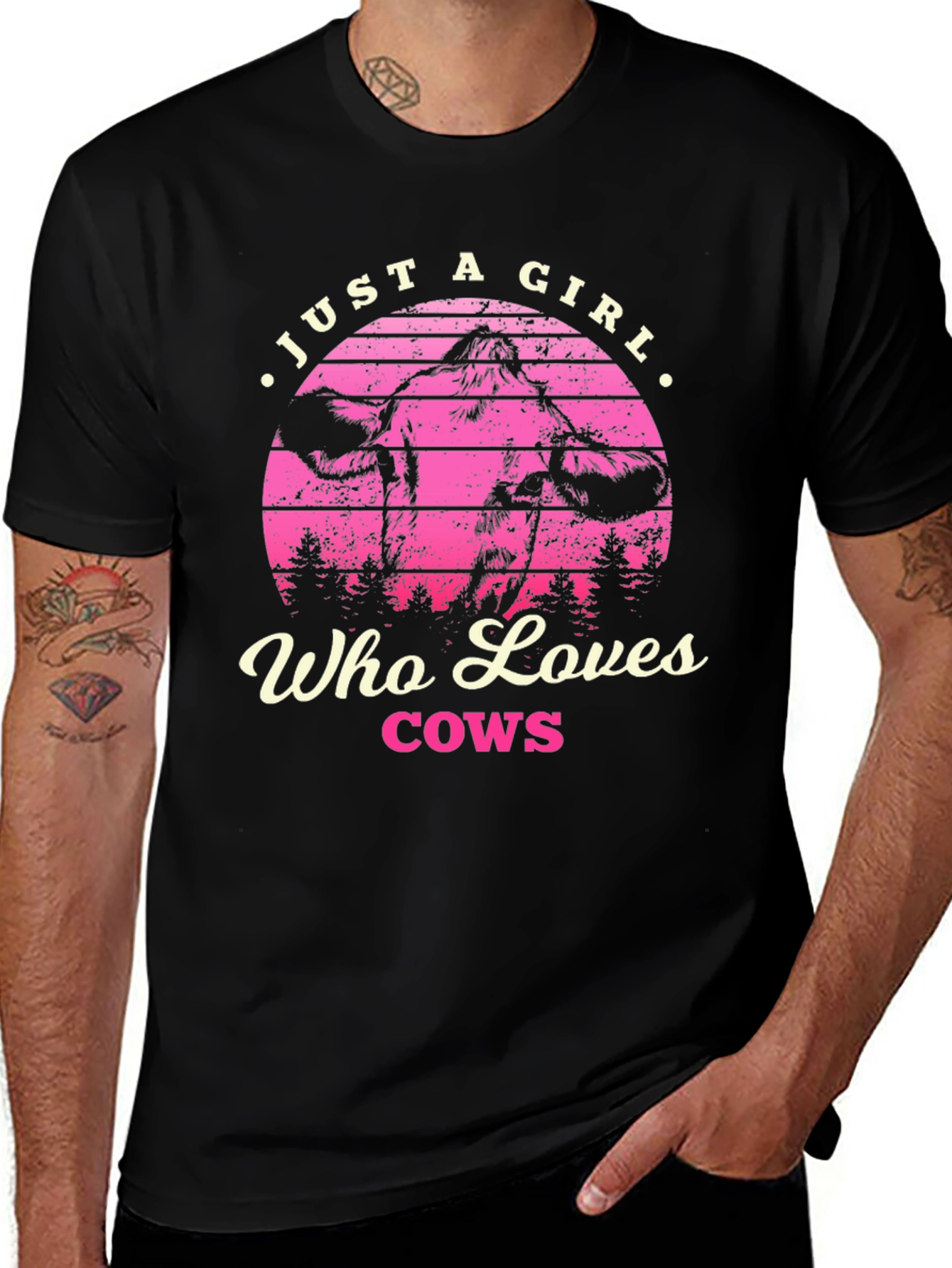 Just a Girl Who Loves Cows T-Shirt