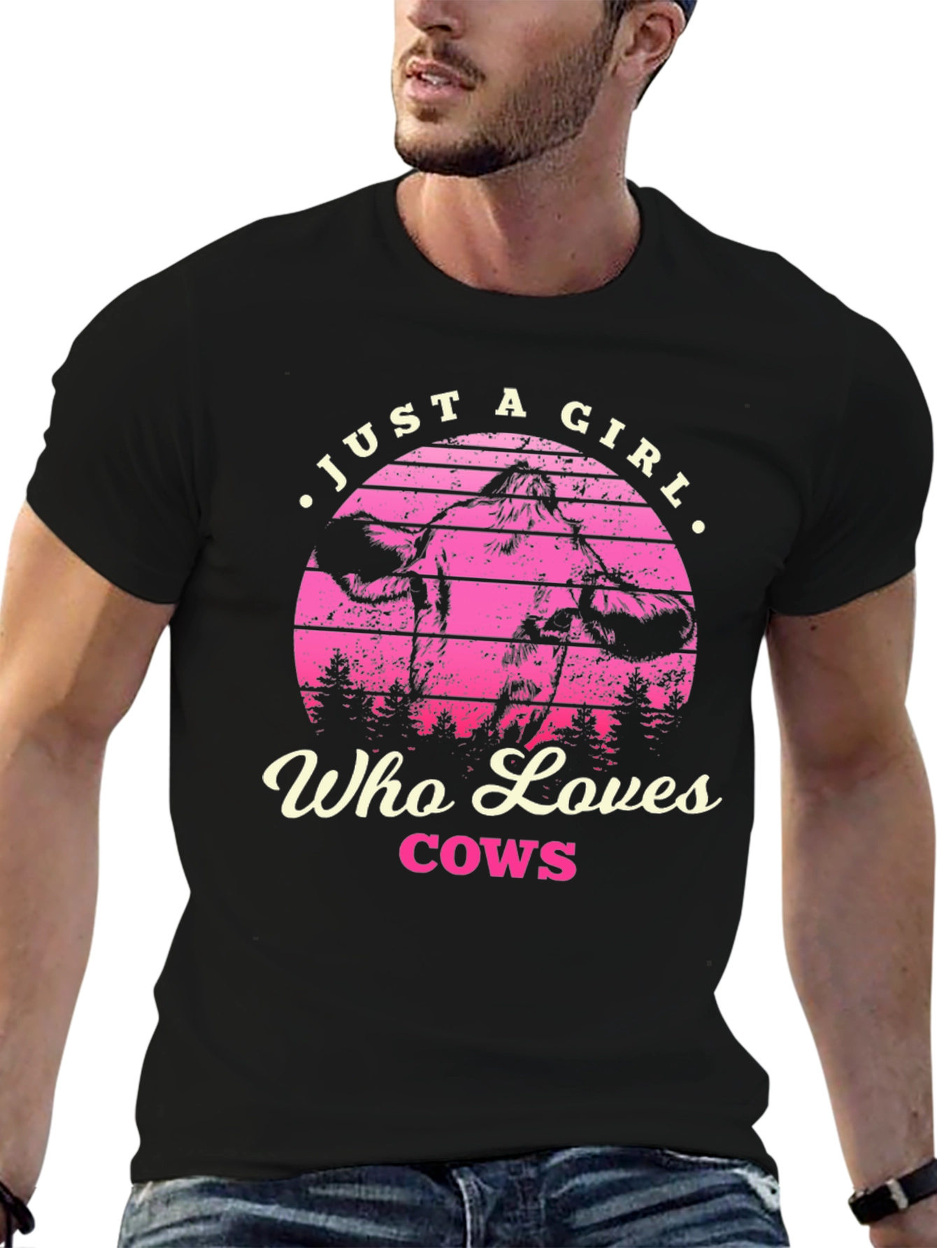 Just a Girl Who Loves Cows T-Shirt