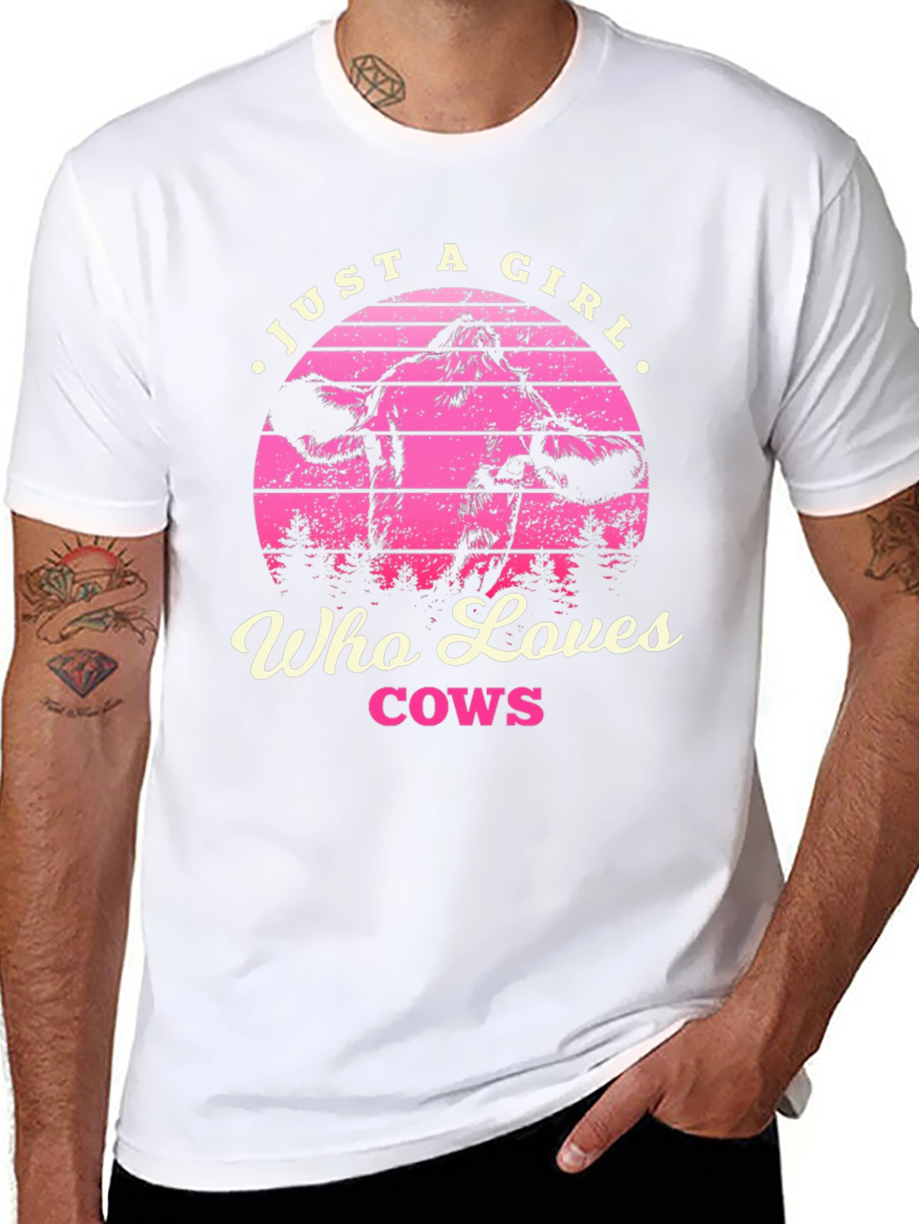 Just a Girl Who Loves Cows T-Shirt