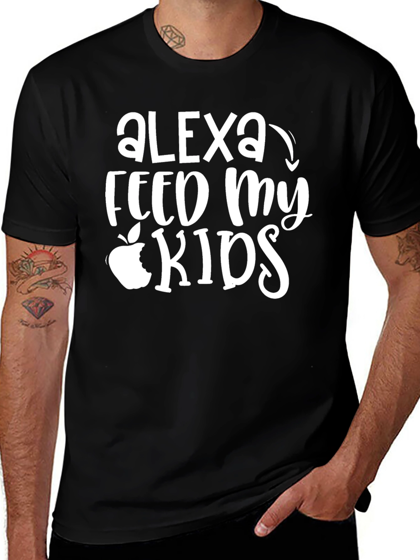 Alexa Feed My Kids Graphic T-Shirt