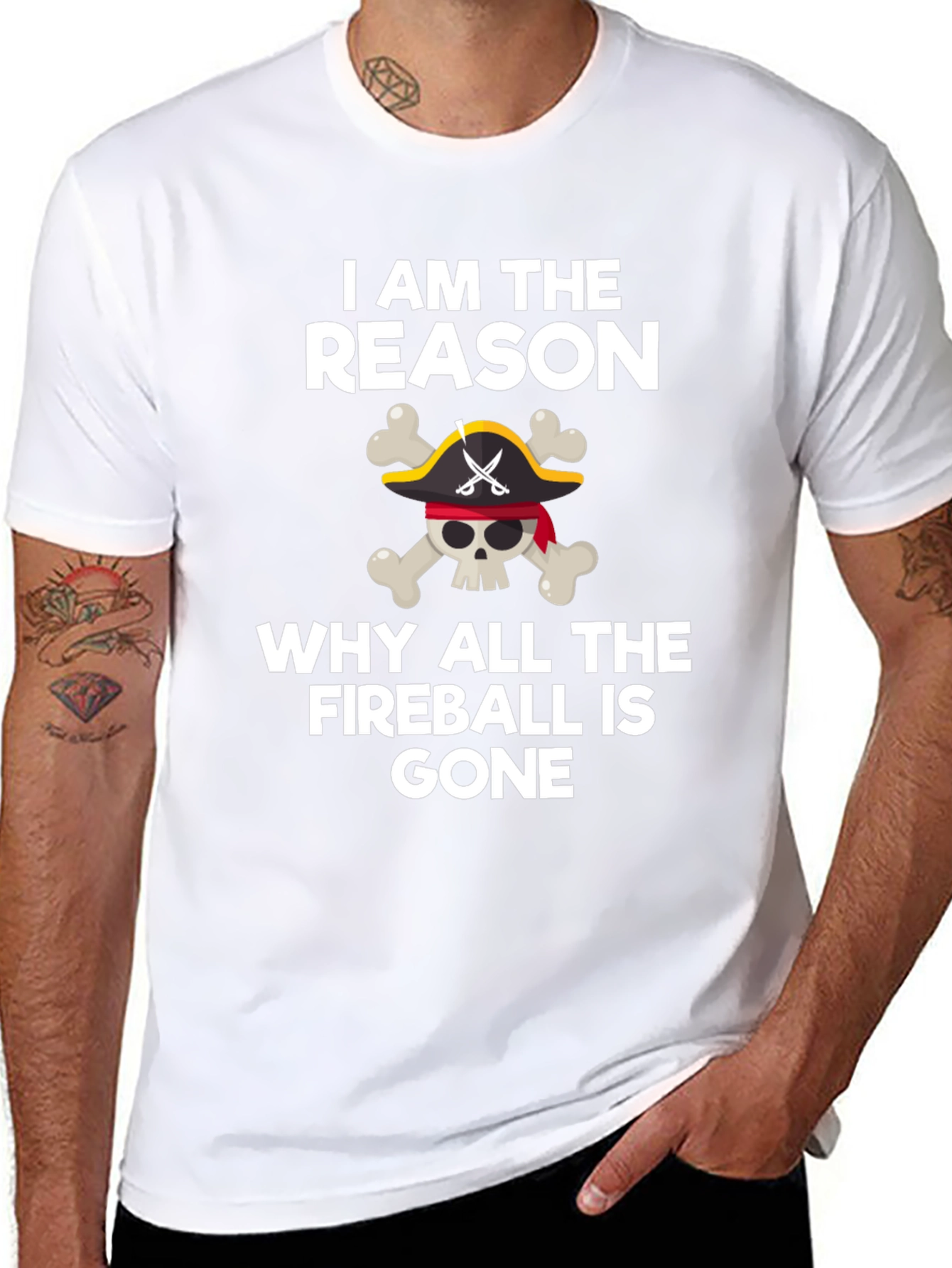Fireball Gone Skull T-Shirt