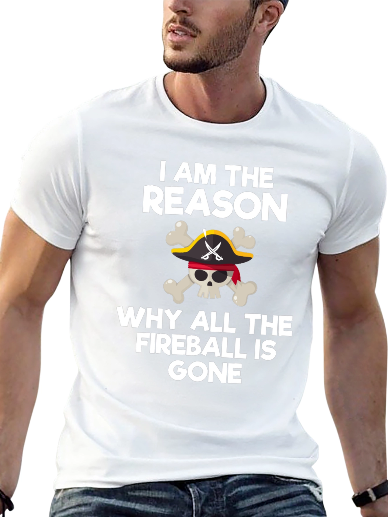 Fireball Gone Skull T-Shirt