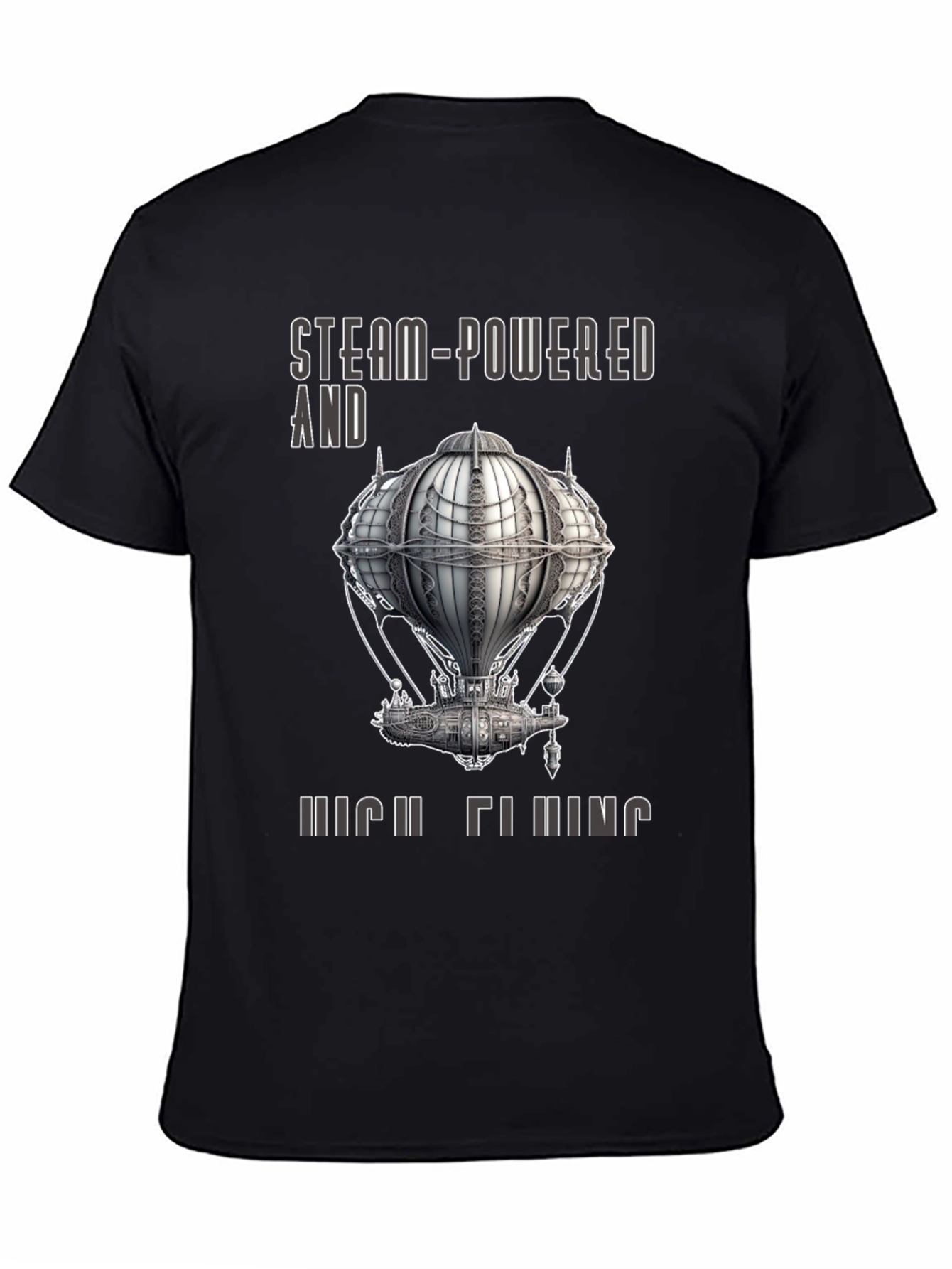 Steampunk Airship T-Shirt - Steam-Powered and High Flying
