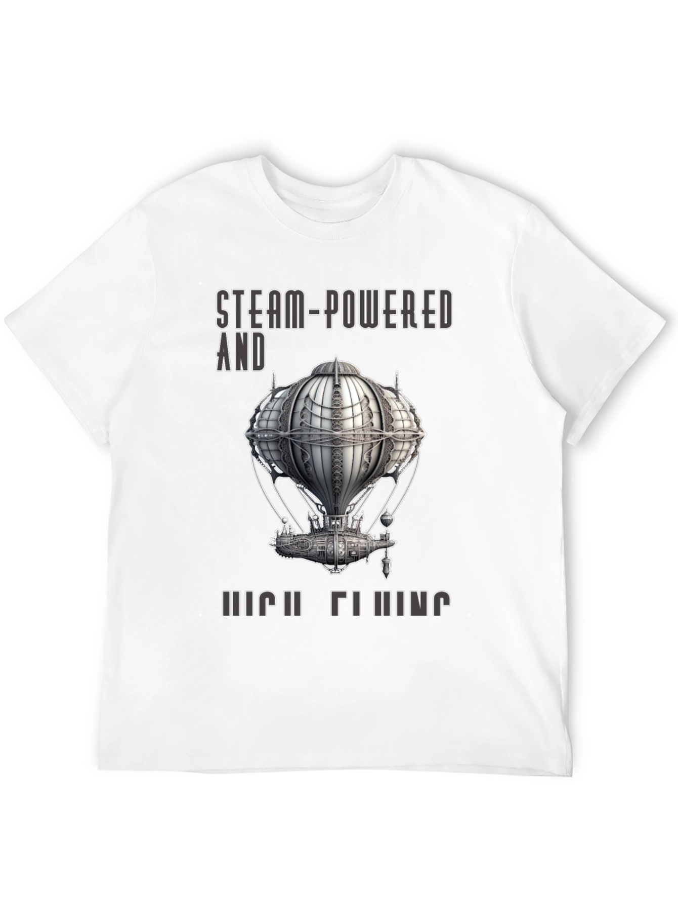 Steampunk Airship T-Shirt - Steam-Powered and High Flying
