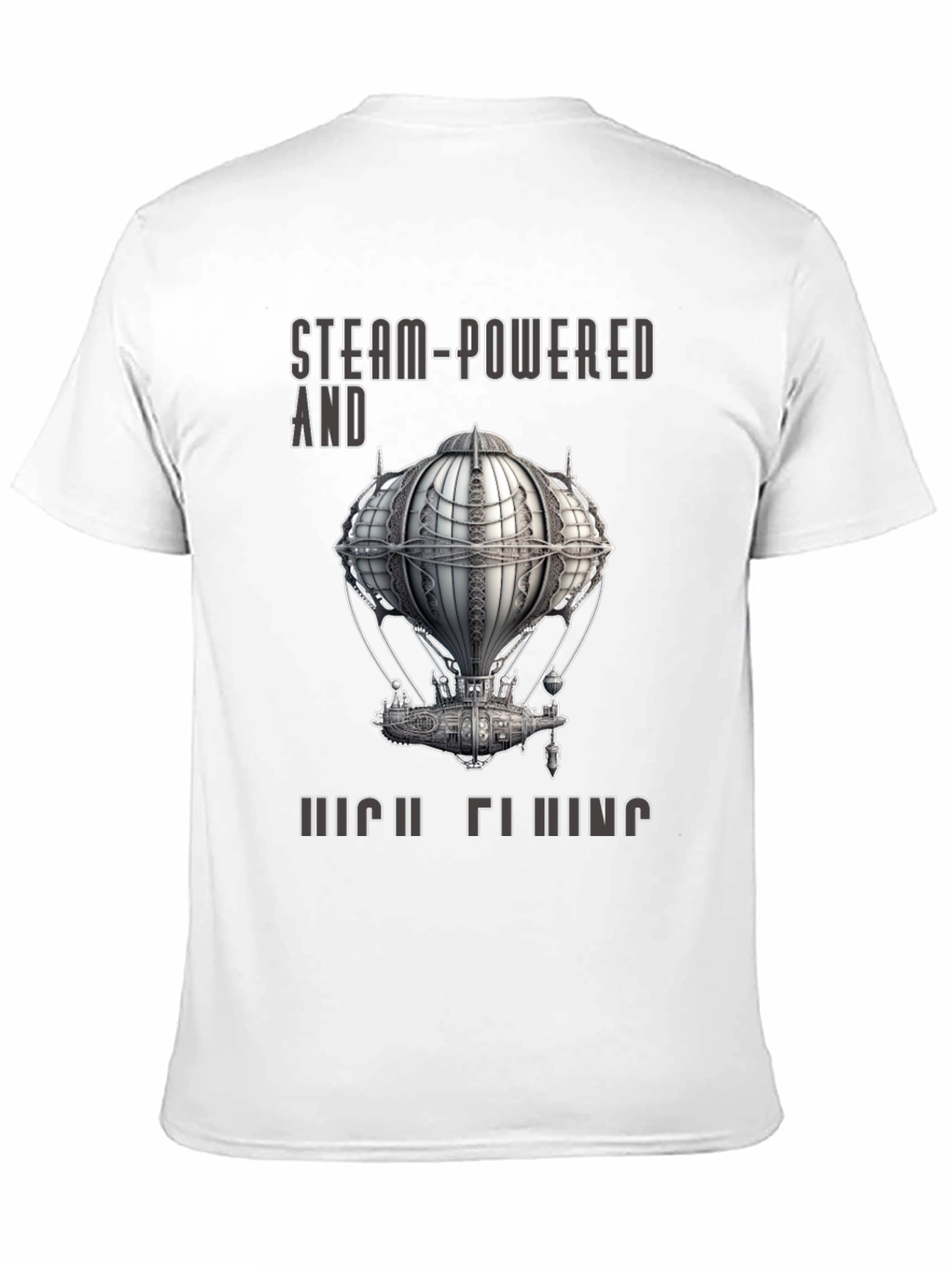 Steampunk Airship T-Shirt - Steam-Powered and High Flying