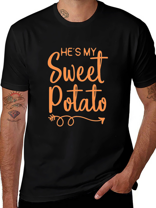 Hes My Sweet Potato Funny Couples T-Shirt