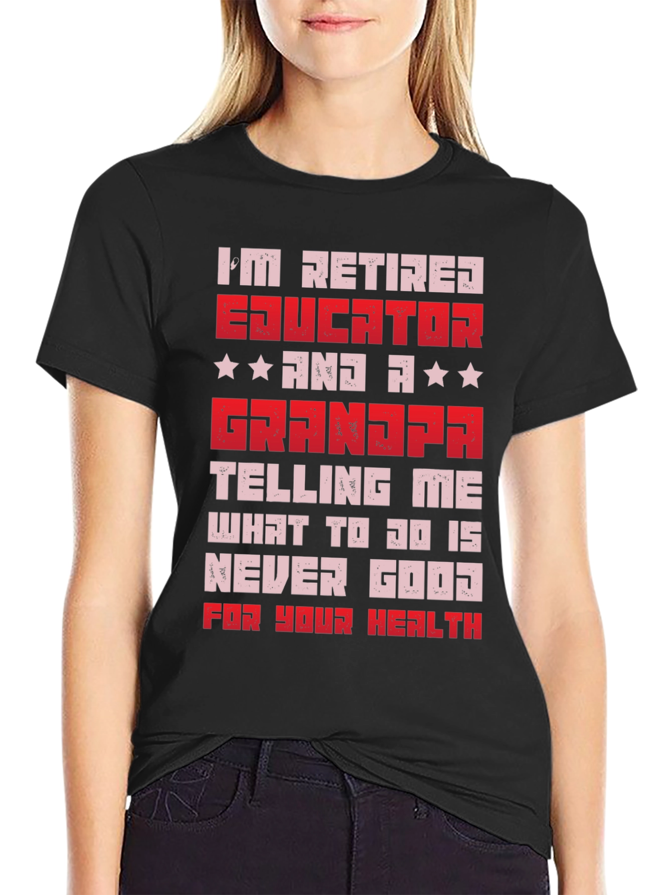 Retired Educator Grandpa T-Shirt